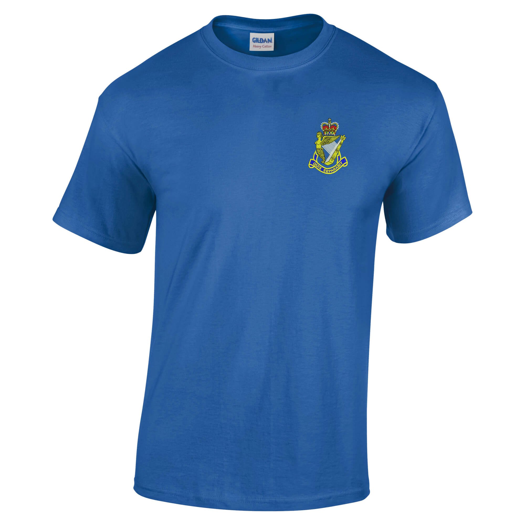 Pineapple Joe's Men's Royal Blue Royal Ulster Rifles Embroidered T-Shirt - Large