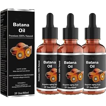 Batana Oil for Hair Growth Batana Oil Against Hair Loss 100% Organic Batana Oil for Healthy Hair Batana Hair Oil for Men and Women Promotes Hair Wellbeing 3 Pieces