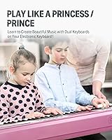 Vista 5 de Teclado de piano Donner 61 teclas, kit de teclado eléctrico con 249 voces, 249 ritmos - Incluye atril de piano, taburete, micrófono, regalo