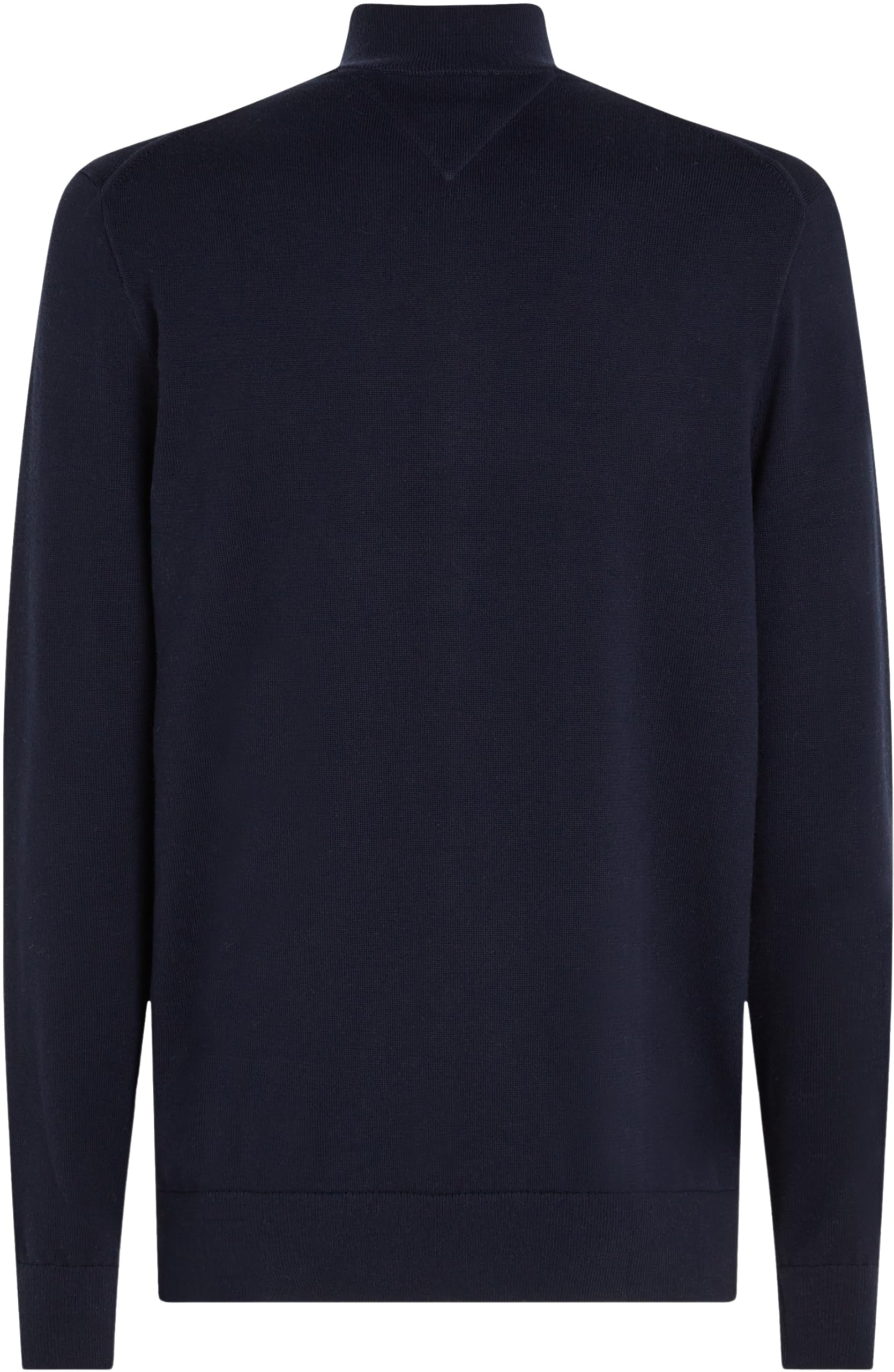 Tommy Hilfiger Pull avec Fermeture Éclair Homme Essential Cotton Zip Thru Col Montant