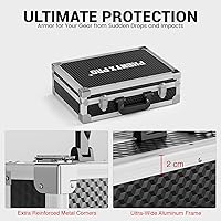 Vista 6 de Phenyx Pro Juego de micrófono inalámbrico de metal de 8 canales PTU-4200-8H con estuche de transporte PCSE-M