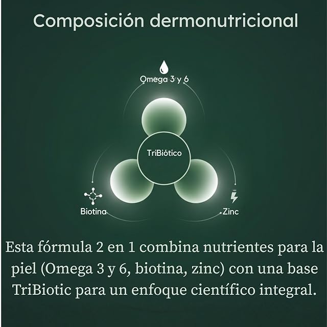 Foto 3 de 6 de PetCultures Suplemento Tribiótico Piel y Pelaje - Omega 3 y 6, Biotina, y Soporte Eje Intestino-Piel (10)