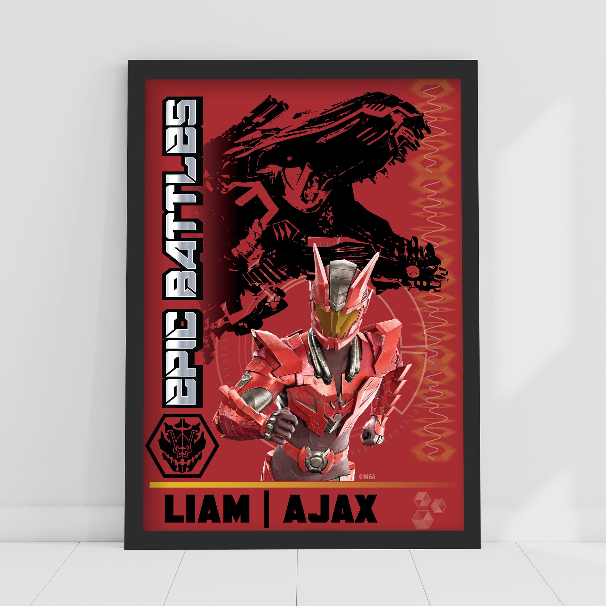 Themed Armorsaurs Print - Liam And Ajax Player Card Poster Wall Art (21cm x 29.7cm - A4)