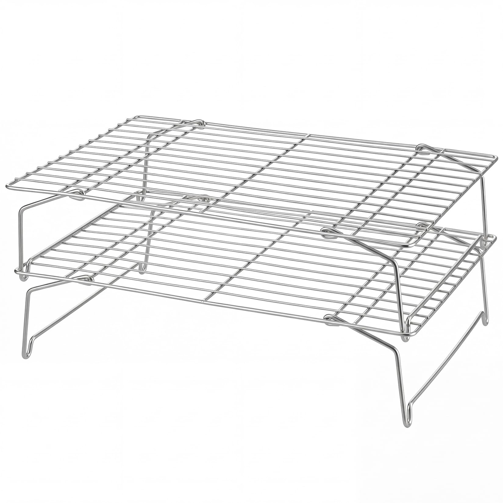 P&P CHEF 2-Tier Stainless Steel Cooling Rack Set -9