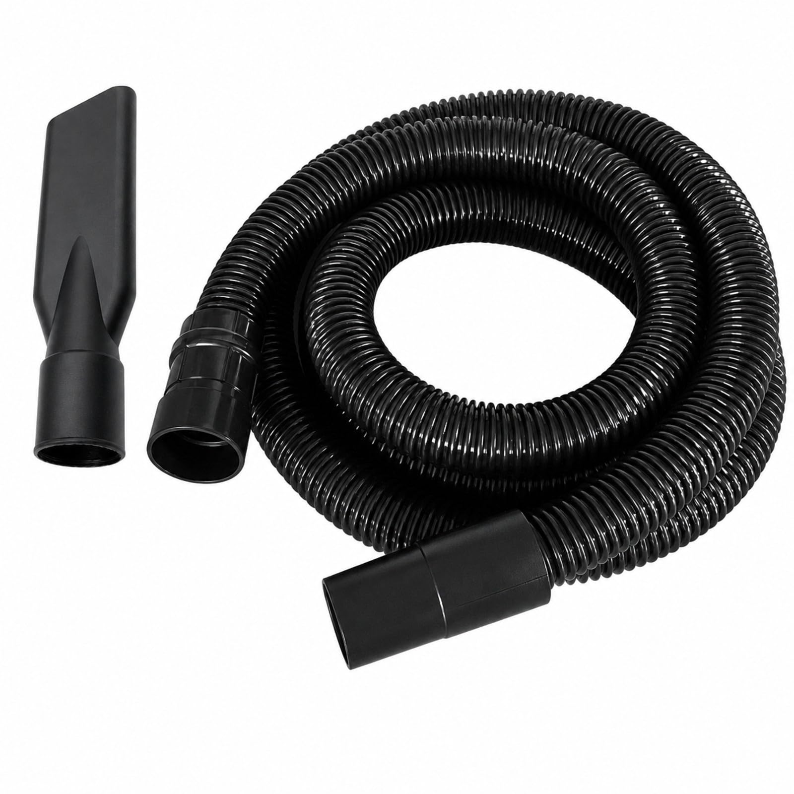 Amagogo Tubo Aspiratore Telescopico Flessibile con Ugello Piatto per Aspirapolvere con Connettori Stampati E Adattatore per Pulizia Domestica Industriale, 5M
