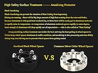 Vista 6 de JTP 4pcs 0.984 in Hub Centric Safe Forged Strong Wheel Spacer 6x114.3 para Nissan Navara NP300, D23, D40, Navara, Frontier, Xterra, Pathfinder