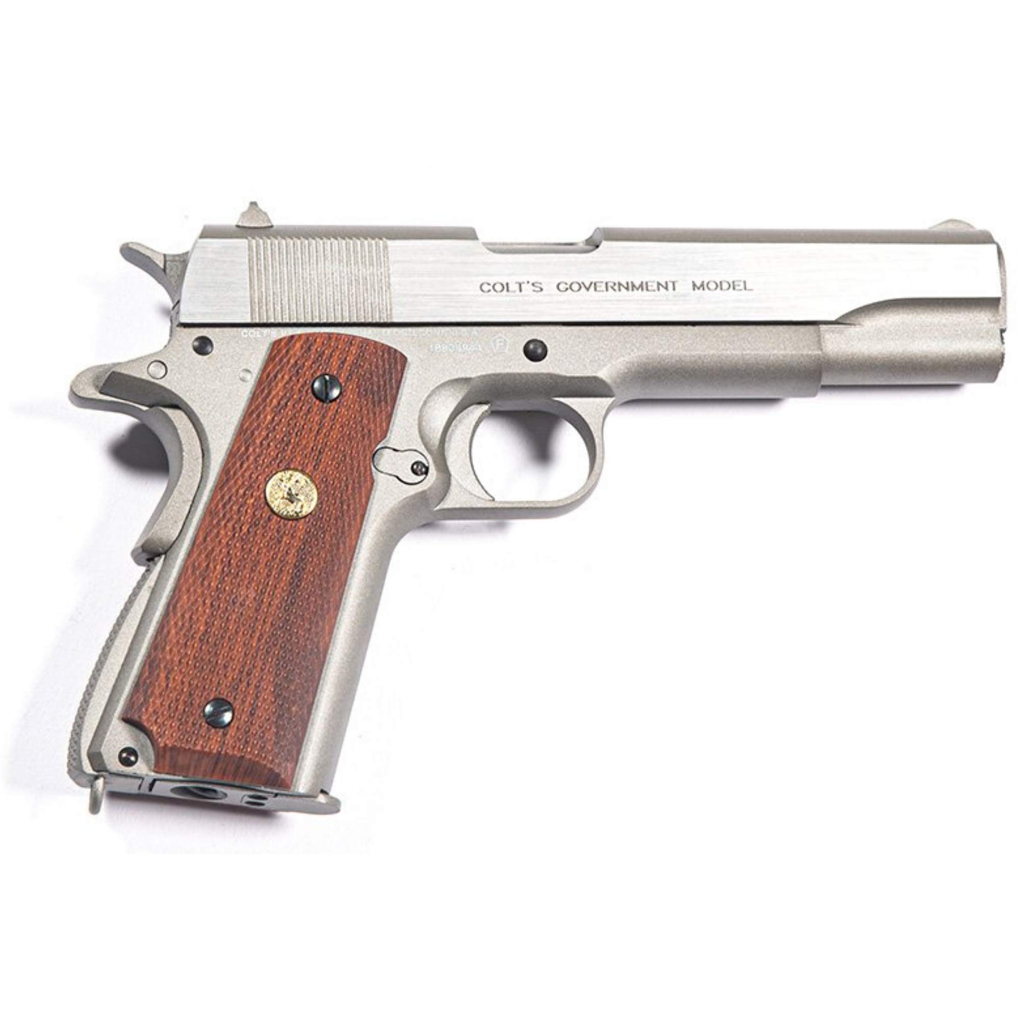 Cybergun Colt M1911 MKIV Serie 70 Co2 GBB Full Metal 6mm Caricatore: 14 Colpi E=0,90 J. Max Colt sku: 180529, Max velocità (Testato con 0,20g) : 344 FPS Lunghezza:21,9 cm