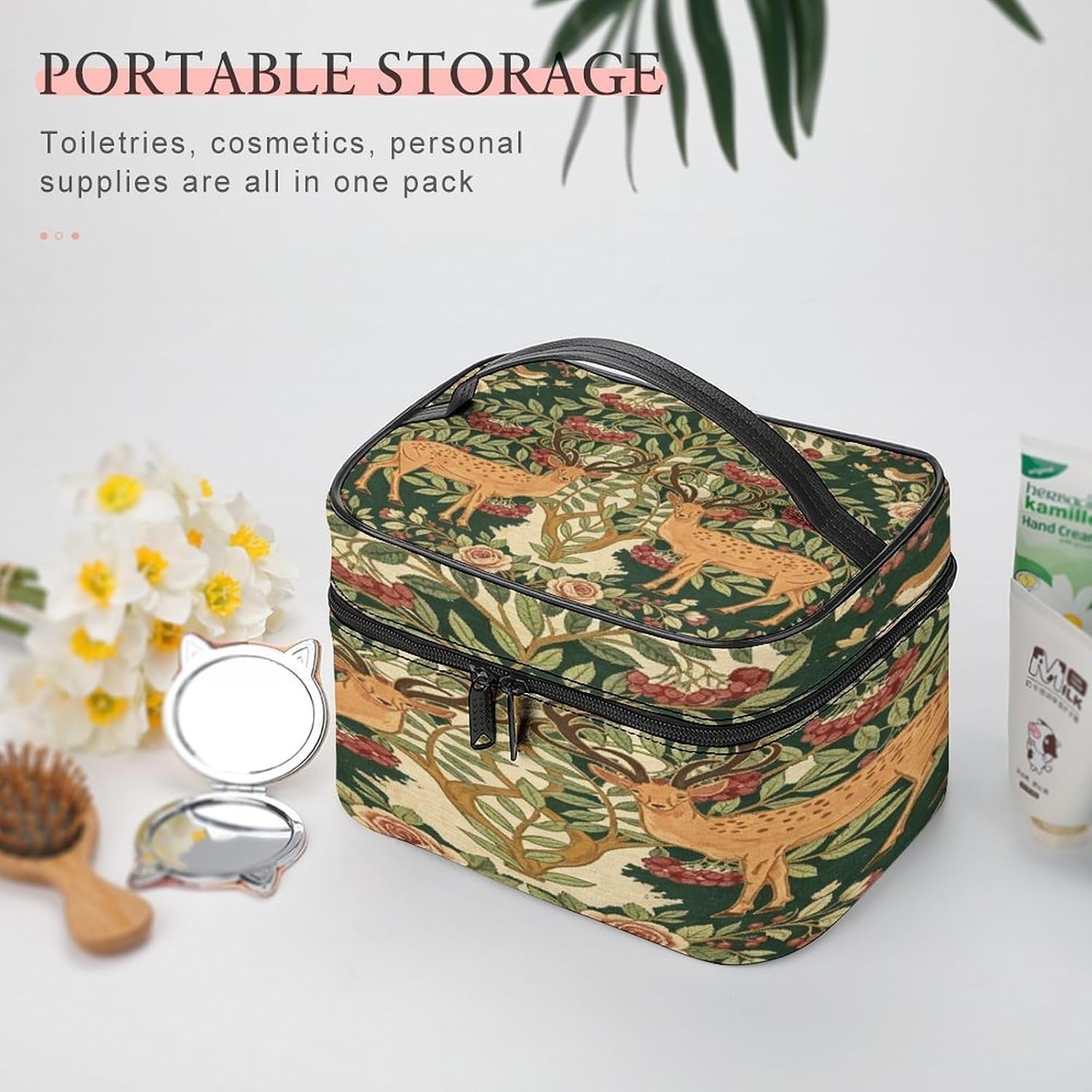 Deer Travel Makeup Bag Cosmetic Bag Toiletry Bags image 5