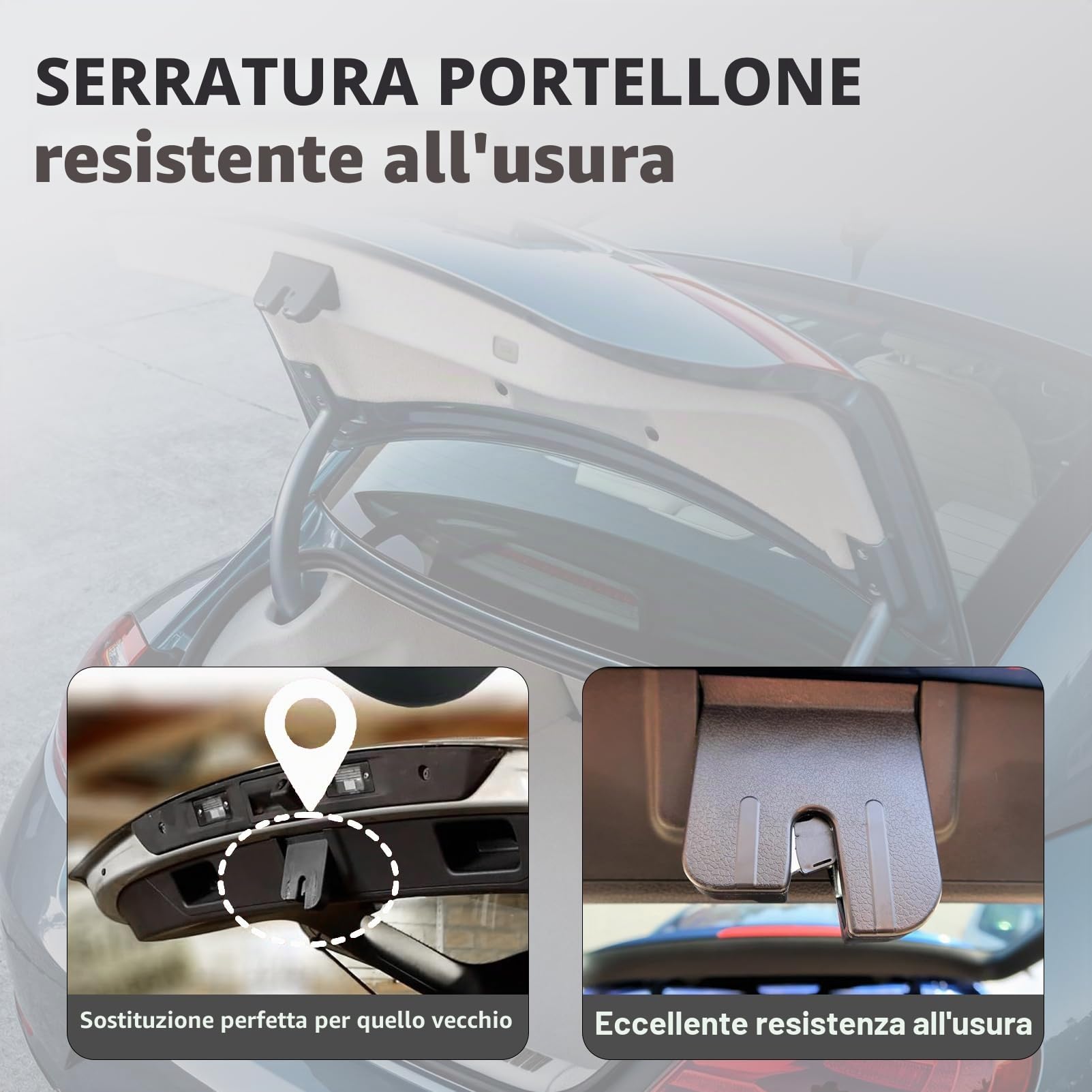 Serratura Portellone Bagagliaio 5M0827505E 1K6827505E do VW Golf MK5 MK6 Tiguan Seat Altea Leon Ibiza Toledo