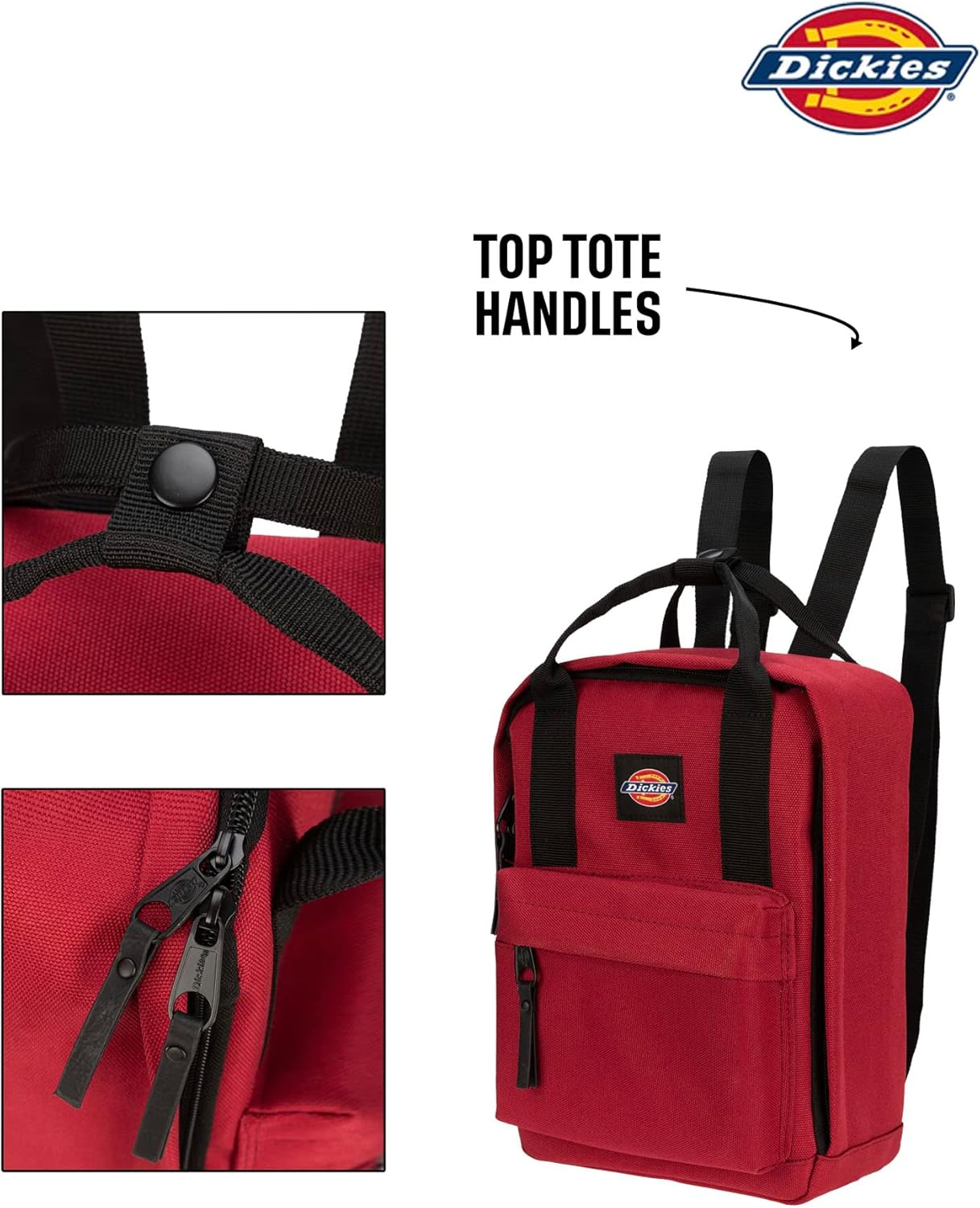 Dickies Brooklyn Mini Backpack, Small Backpack Purse for Men and Women, Travel Shoulder Book Bag (Bloodstone) - Image 5