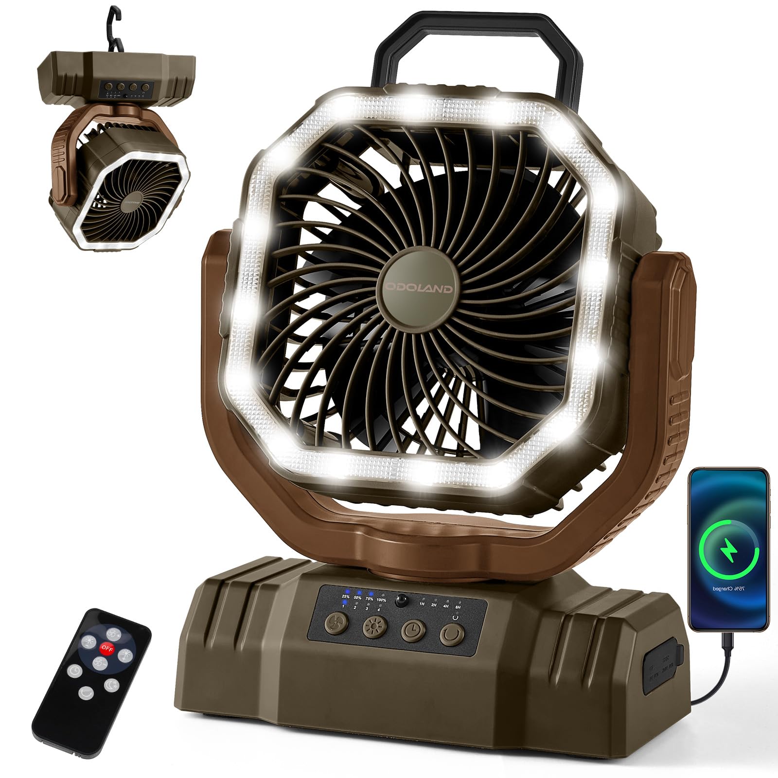 Odoland Portable Camping Fan