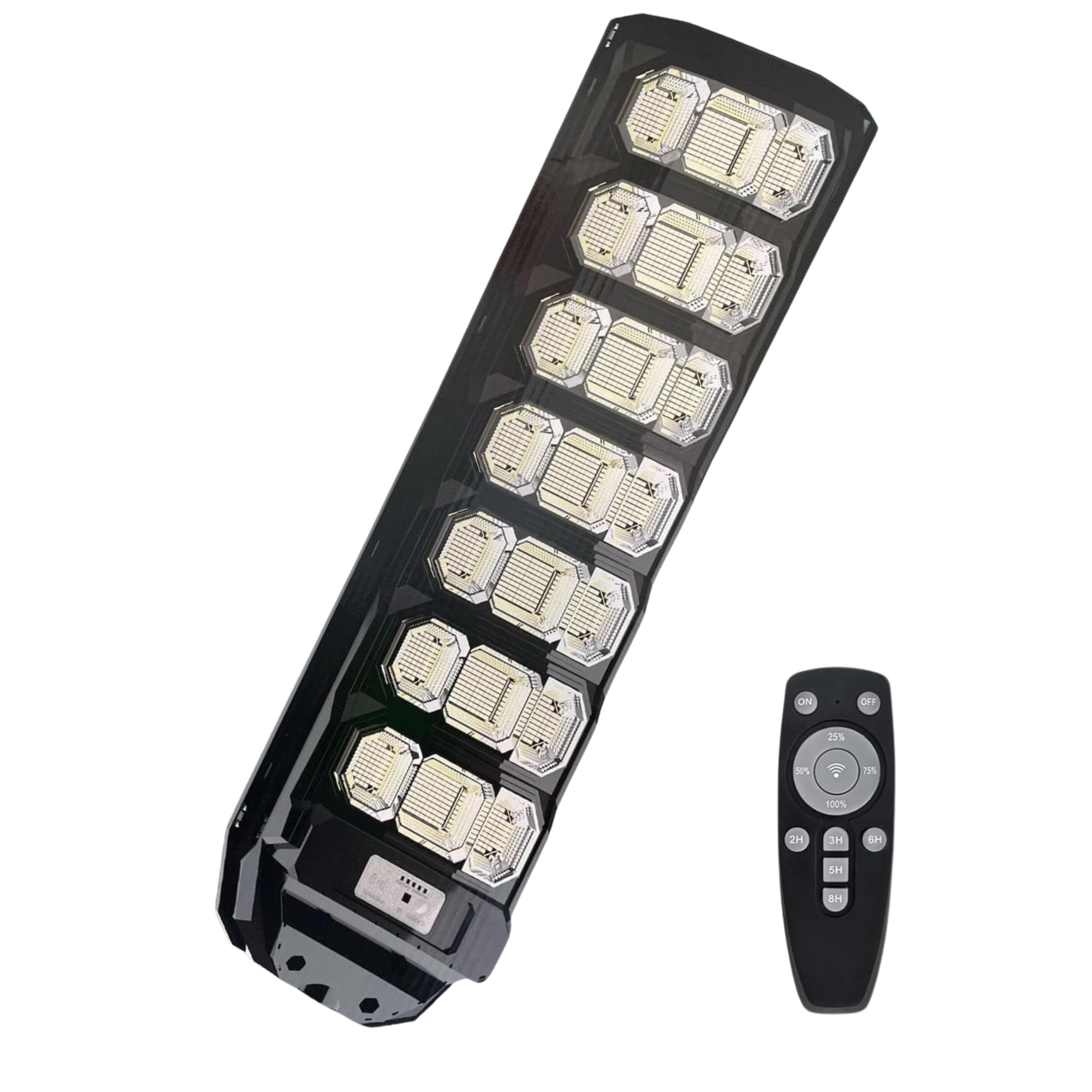 Yasta Lampione Solare Led Esterno 500 Watt Luce Fredda Faro Stradale Led Con Pannello Solare Crepuscolare Luci Solari Da Giardino Con Sensore Movimento e Telecomando