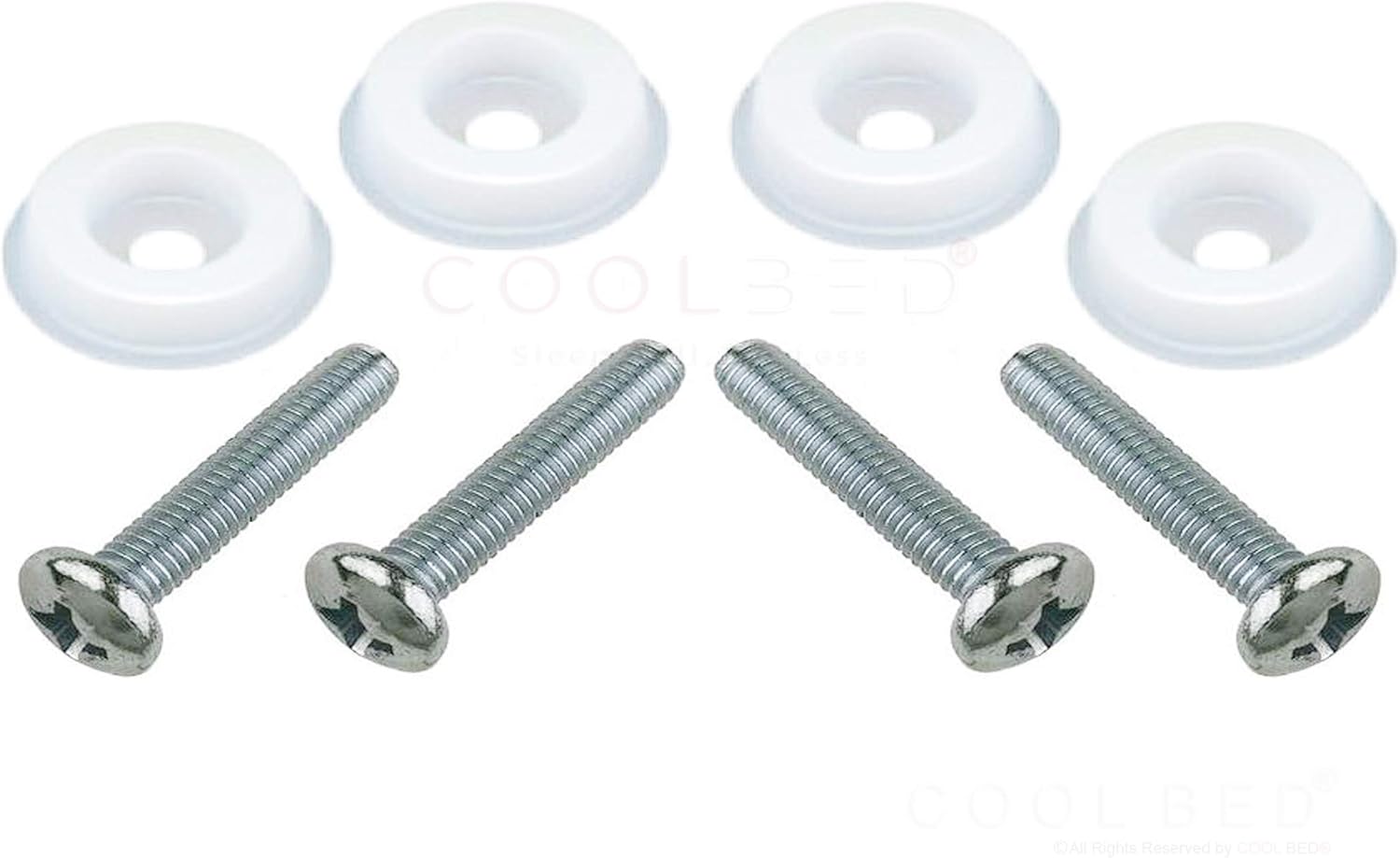 4 x HEADBOARD BOLTS AND WASHERS FIXINGS SCREWS FOR DIVAN BED (4 x Bolts