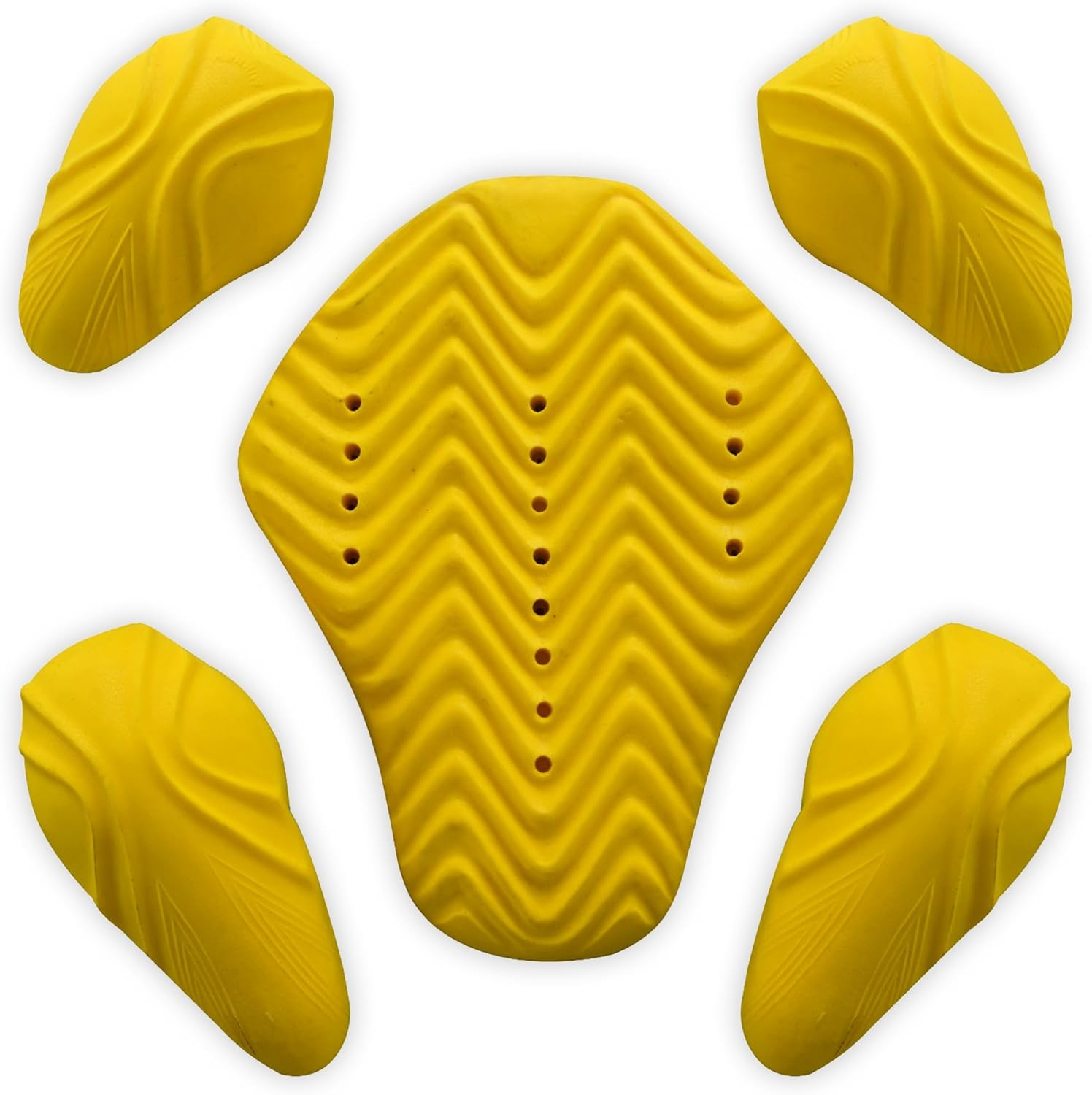 5 PC – CE Certified Armor Pads l Level 2 Approved Back, Shoulder and Elbows Armor Protector Inserts for Motorcycle Jackets 5 PC – CE Certified Armor Pads l Level 2 Approved Back, Shoulder and Elbows Armor Protector Inserts for Motorcycle Jackets
