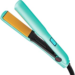 CHI Original 1.25" Ceramic Flat Iron Hair Straightener Mint Mojito - Quick 60s Heat, Floating Plates for Frizz-Free Shiny Hair