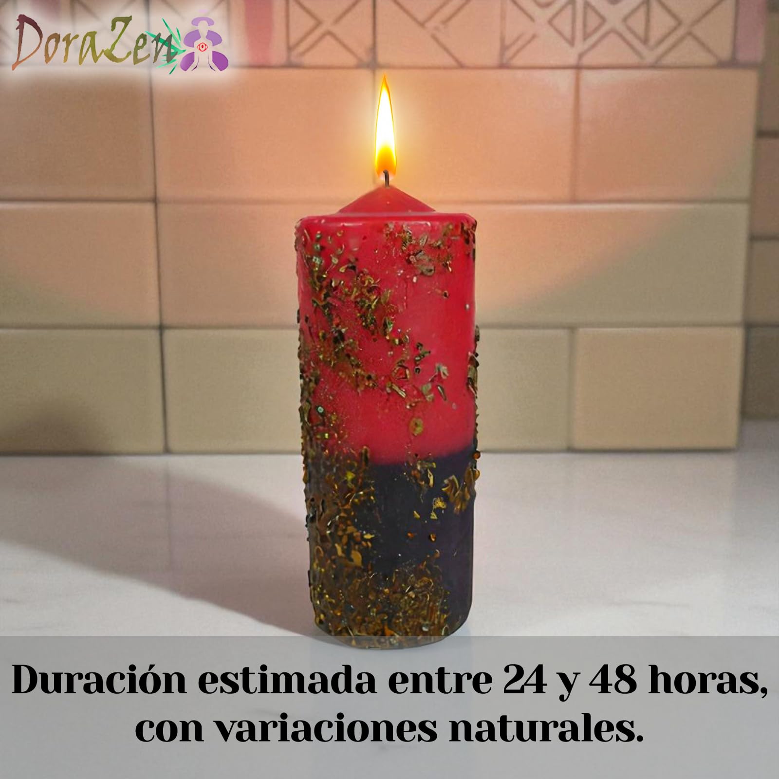 DORAZEN Velón esotérico herbóreo Ánima Sola - Ritual místico para amarrar al ser Amado - Las Velas de Mariano