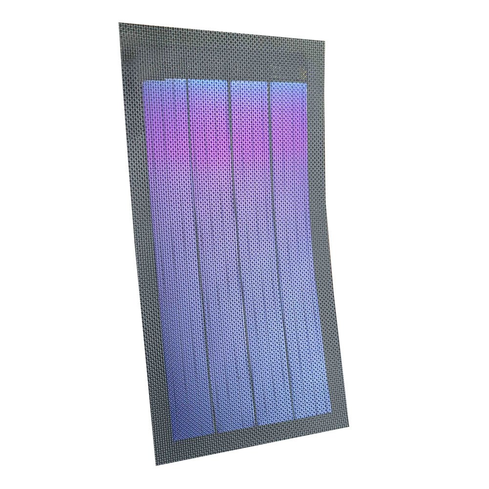 JIANG Batteria Ricaricabile Solare a Film Sottile Modulo Solare a Pannello fotovoltaico 1W 6V Batteria Ricaricabile (A-Nero)