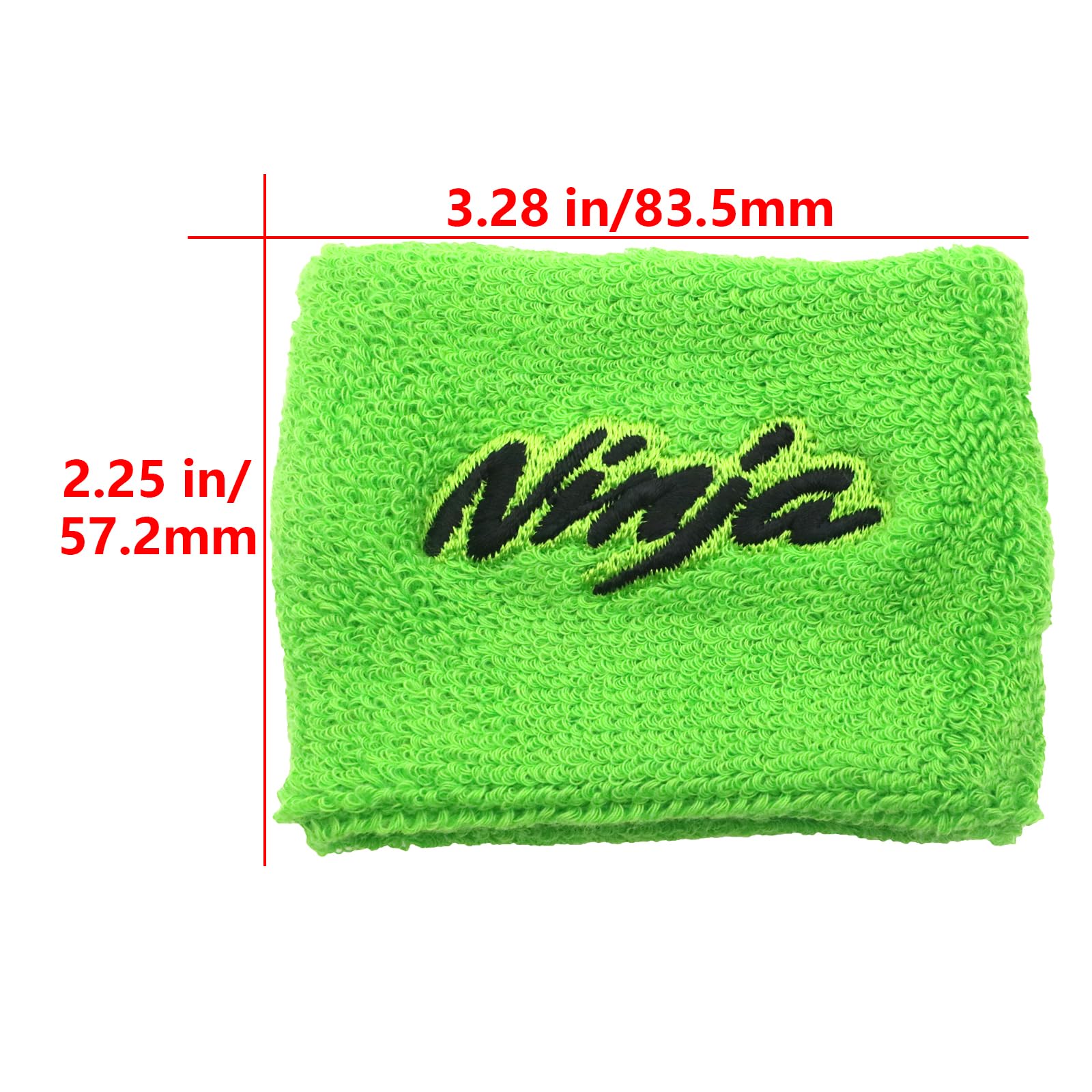 Reservoir Sock Motorcycle Brake S (2-Pack) - Black/Red Dust Covers