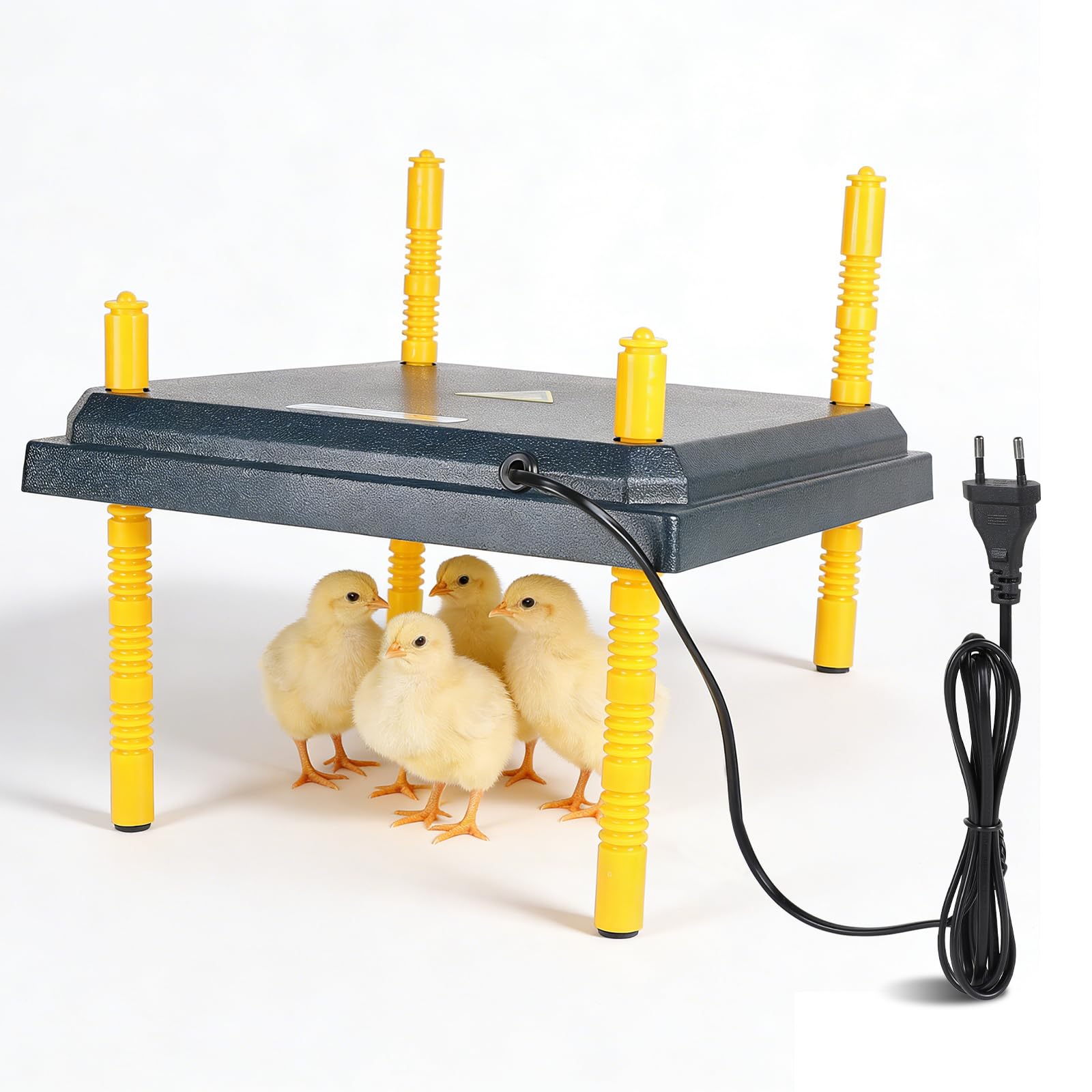EFUTURETIME Plaque Chauffante pour Poussins 22 W, Panneau Chauffant Poussin 31 x 31 cm, Chick Heating Plate Hauteur Réglable