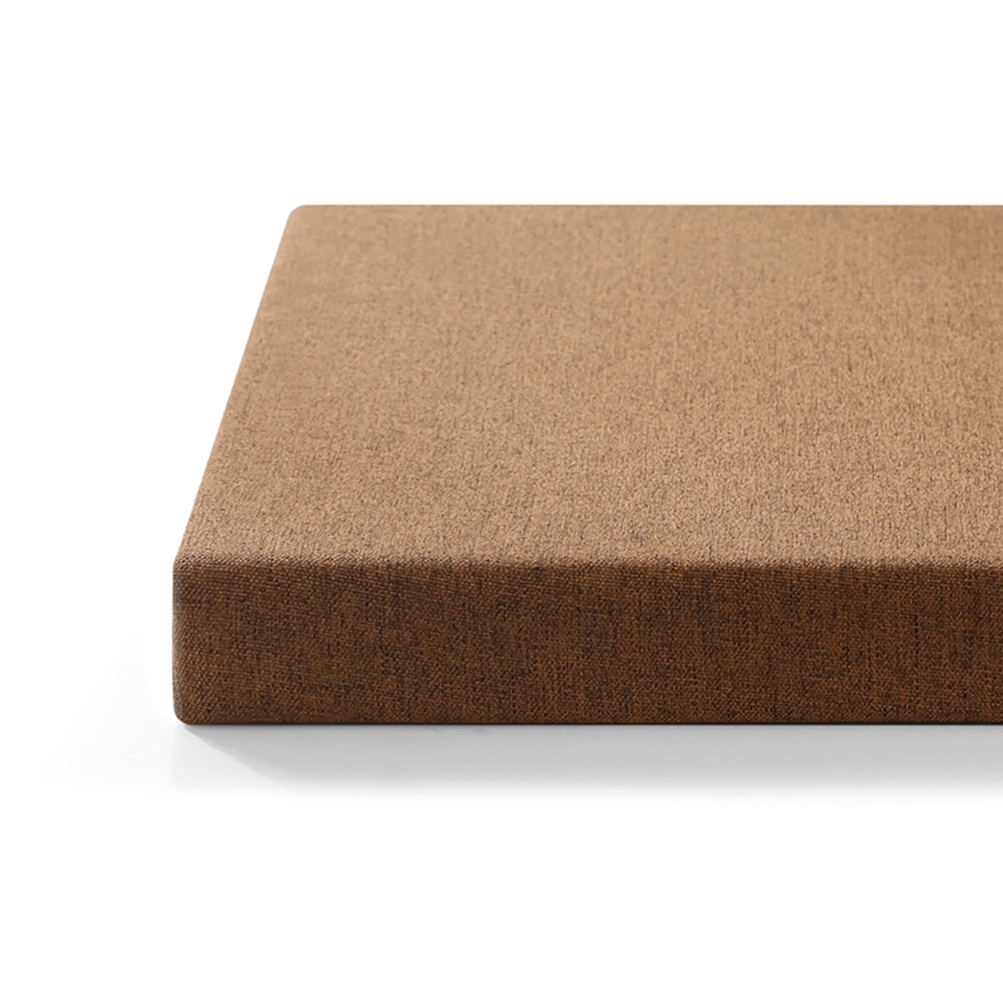 Panchina da giardino extra spessa 5 cm, per divano a 2 posti, cuscino lungo per esterni e interni, per patio, altalena, panca in legno, 160 x 40 cm, impermeabile, tavolo marrone
