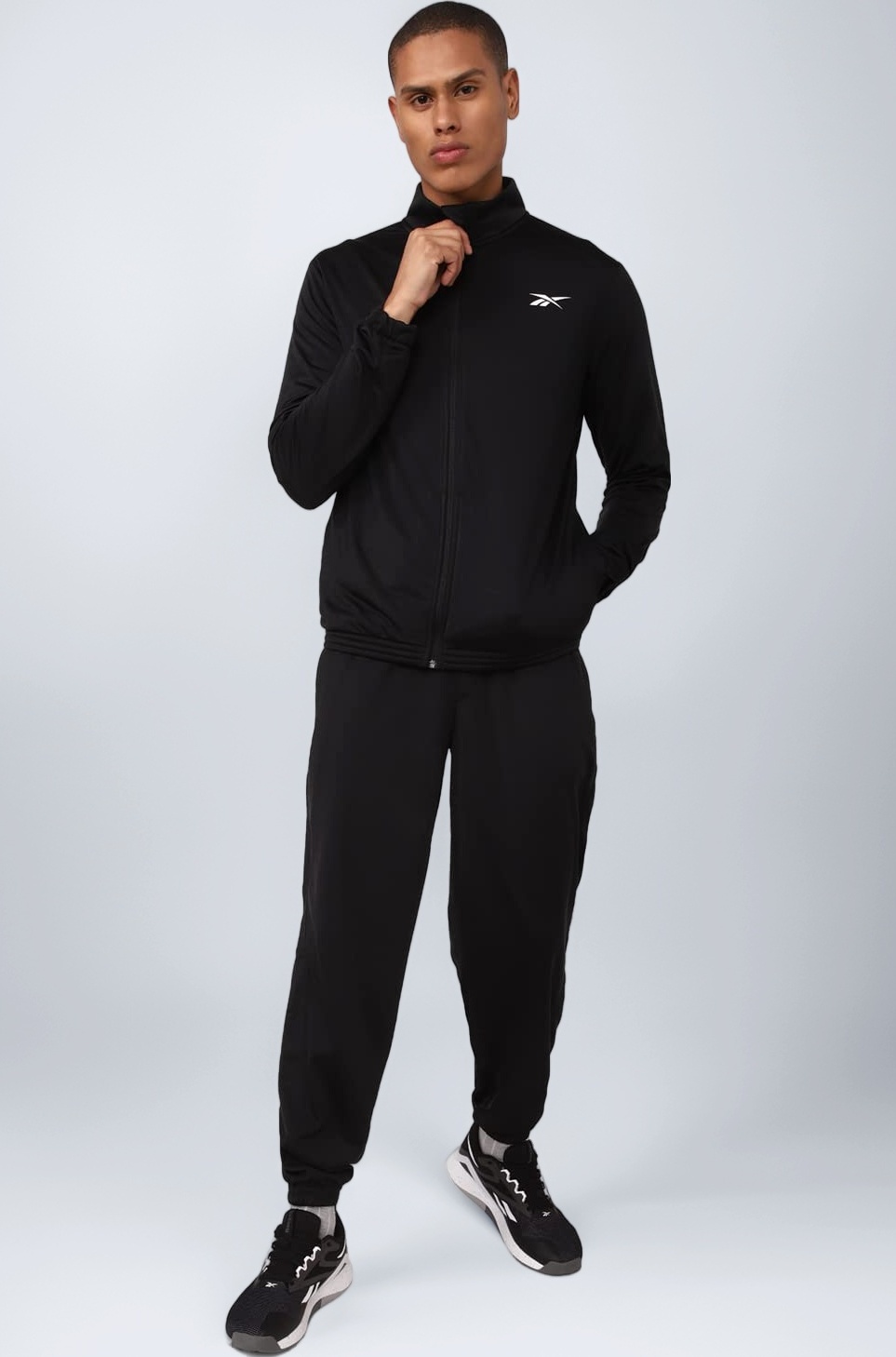 Buy Reebok Mens Polyester Myt Tracksuit (Hg5455_l, Black, L) at