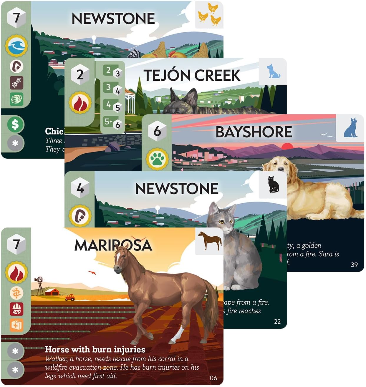 Animal Rescue Team by Play To Z | Cooperative Disaster Rescue Game | Save Cats, Dogs & Farm Animals | Family Game | Ages 8+ | 2-4 Players | 2026 Origins Award Nominee