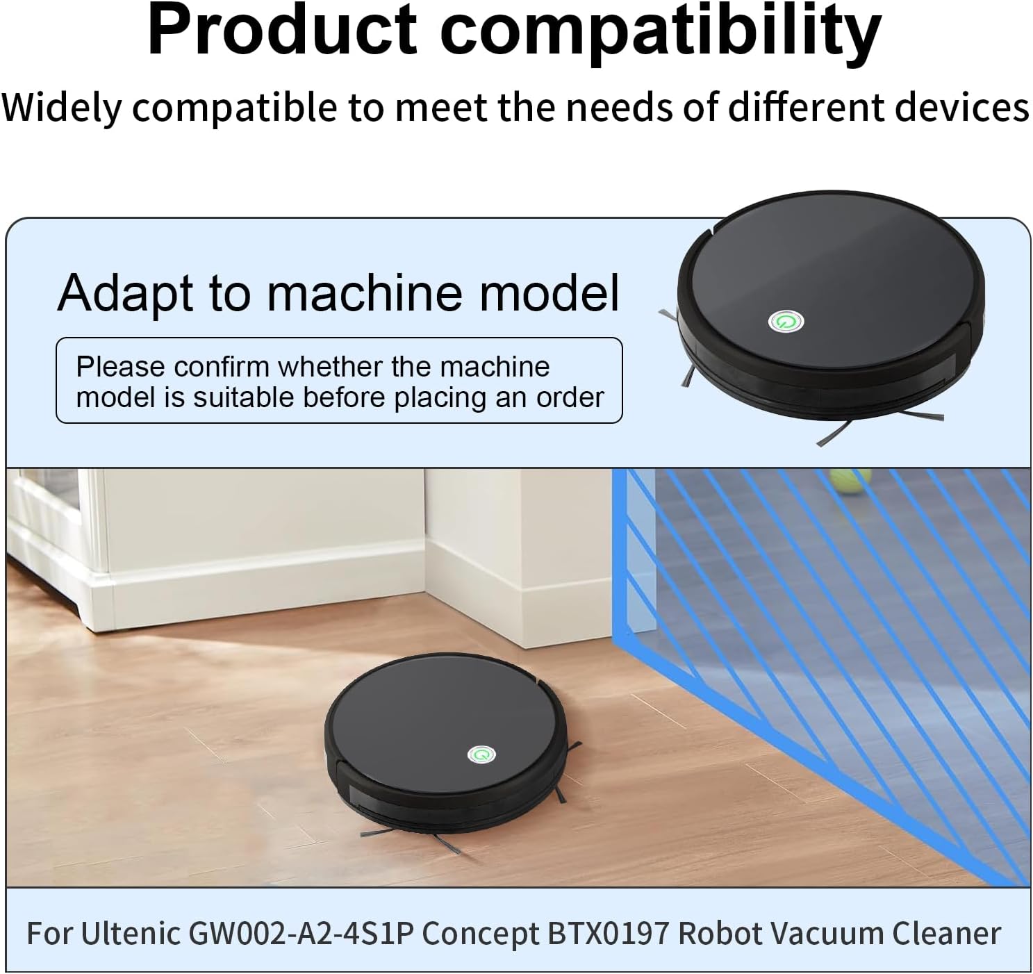 MULS 2600mAh Battery Replacement for Ultenic GW002-A2-4S1P, Concept BTX0197, VR3000 Robot Vacuum Cleaner with Tools 14.4V