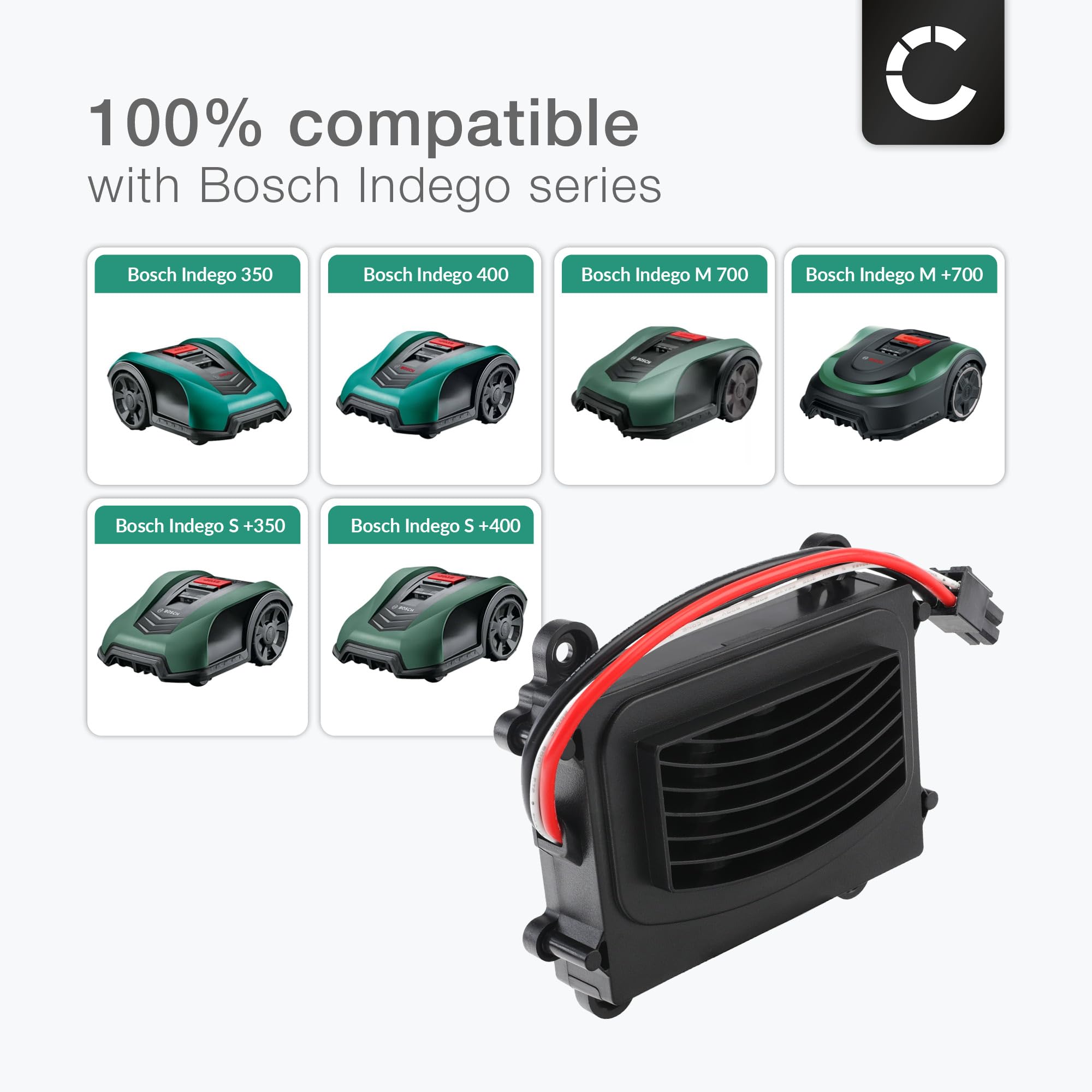 CELLONIC 1x Batería Compatible con Bosch Indego 350, 400, F016104898 | 1x, ( 2500mAh-18V-Lithium-Ionen), Garten Akku