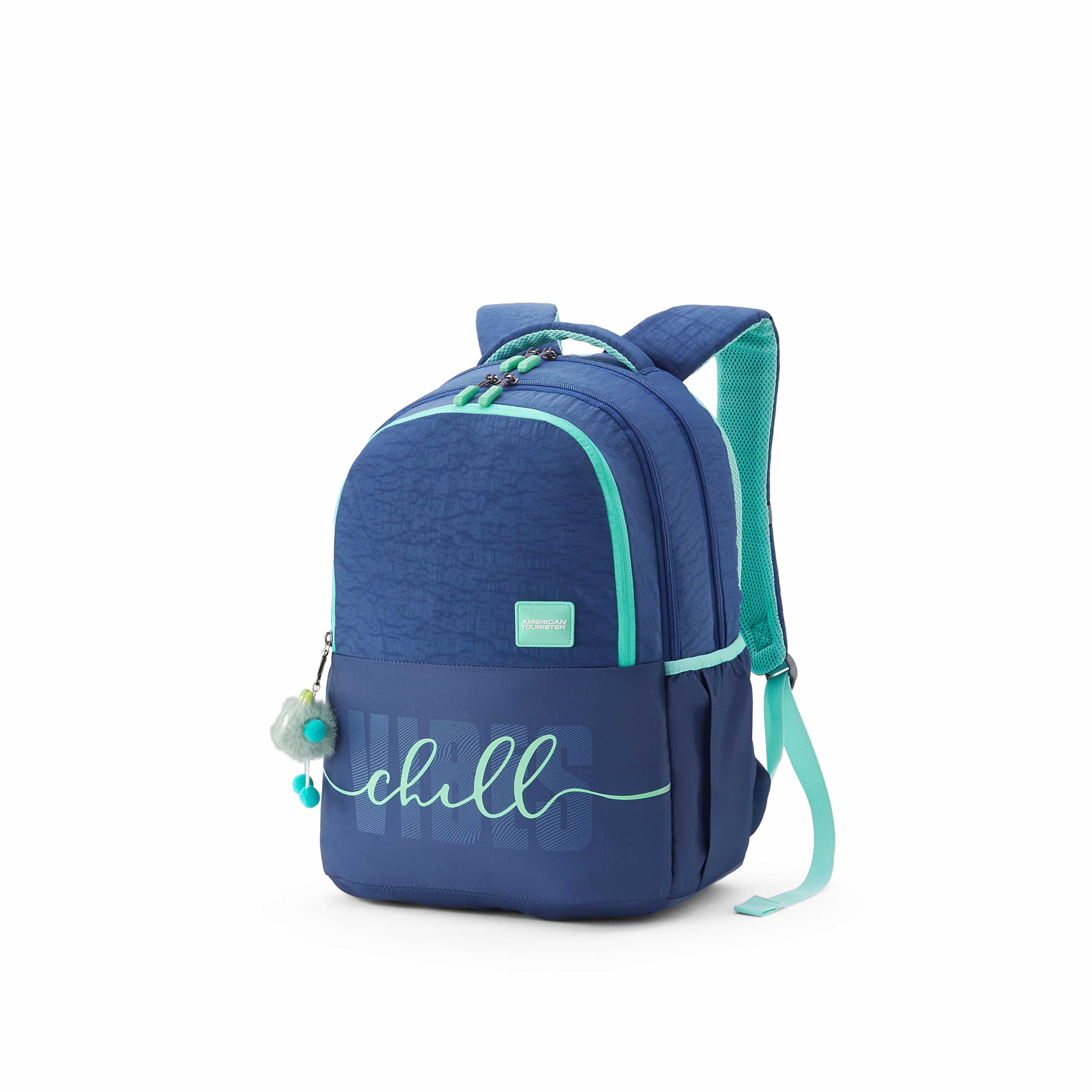 Diva | 35 Ltrs | 3 Compartments | Bottle Pocket | Ergonomic Padded Back Panel & Shoulder Straps | High School Backpack | 1 Year International Warranty | Navy-image-43