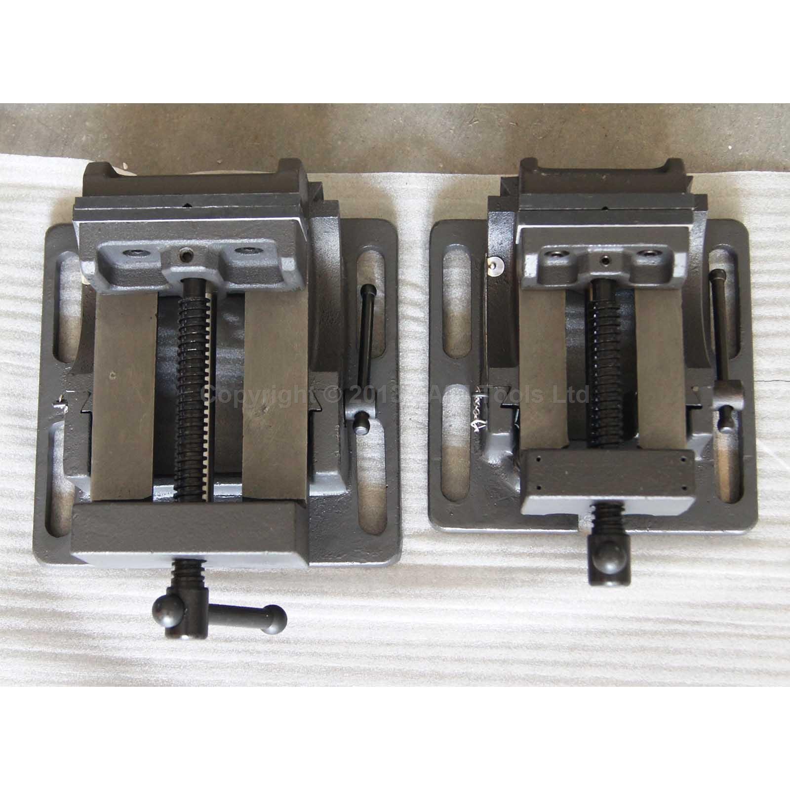 KATSU Morsa Inclinabile 4" 100mm Morsa per Trapano a Colonna Professionale Fresatrice Angolo di Inclinabile Morsa per Banco da Lavoro in Acciaio