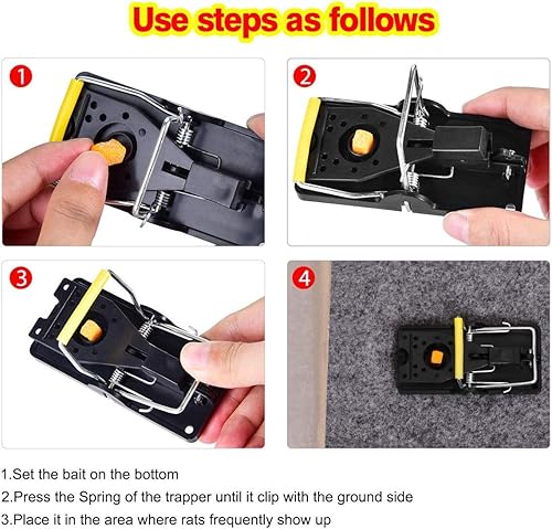 Miniatura 3 de Trampa para ratones, trampas para ratones, trampas para ratones de interior para casa, trampas para ratones al aire libre, para casa interior,