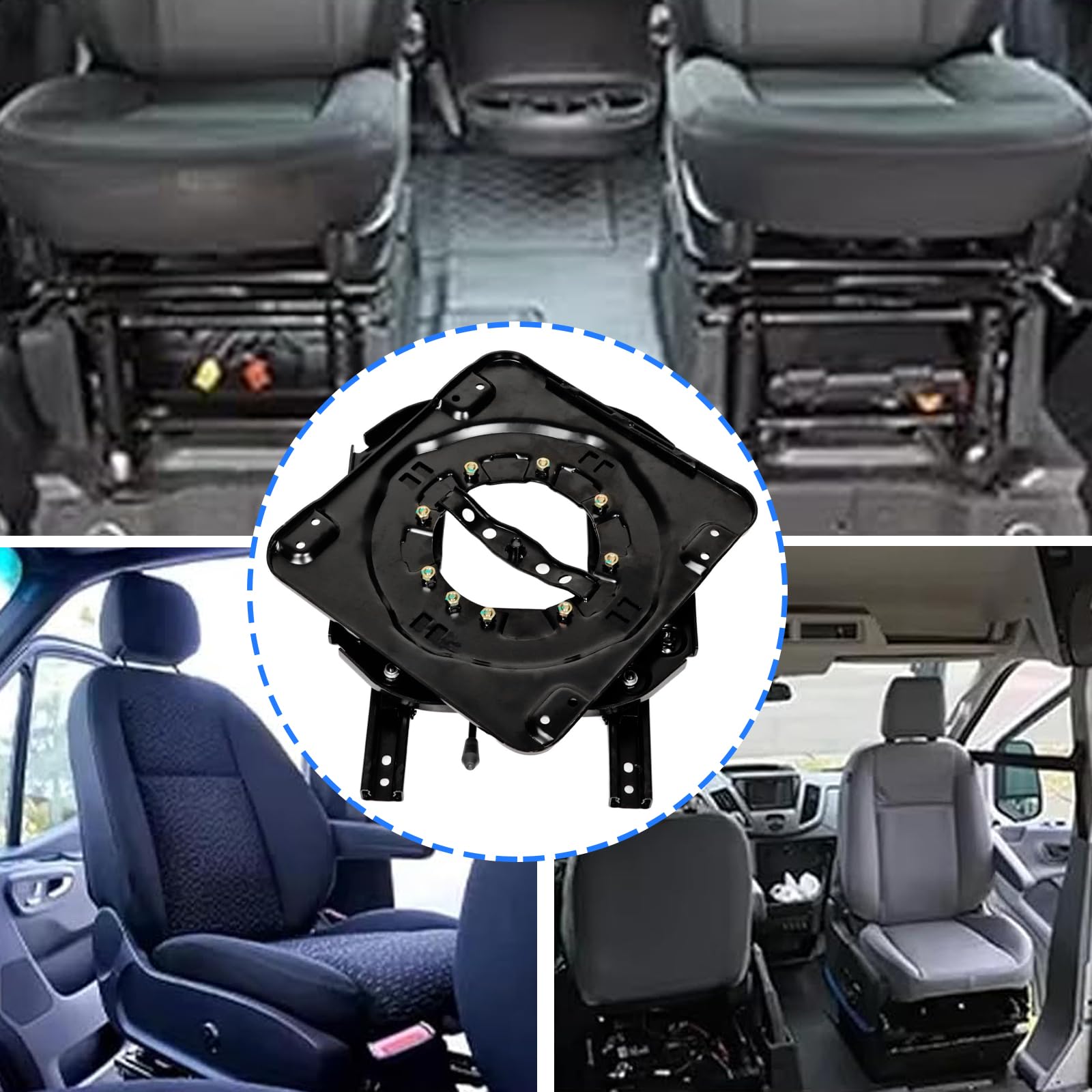 Adapter do fotelika samochodowego obracającego się o 360 stopni z automatycznym wysuwanym suwakiem, stalowa rama, szybka instalacja, do samochodów ciężarowych, autobusów, wytrzymały, obrotowy