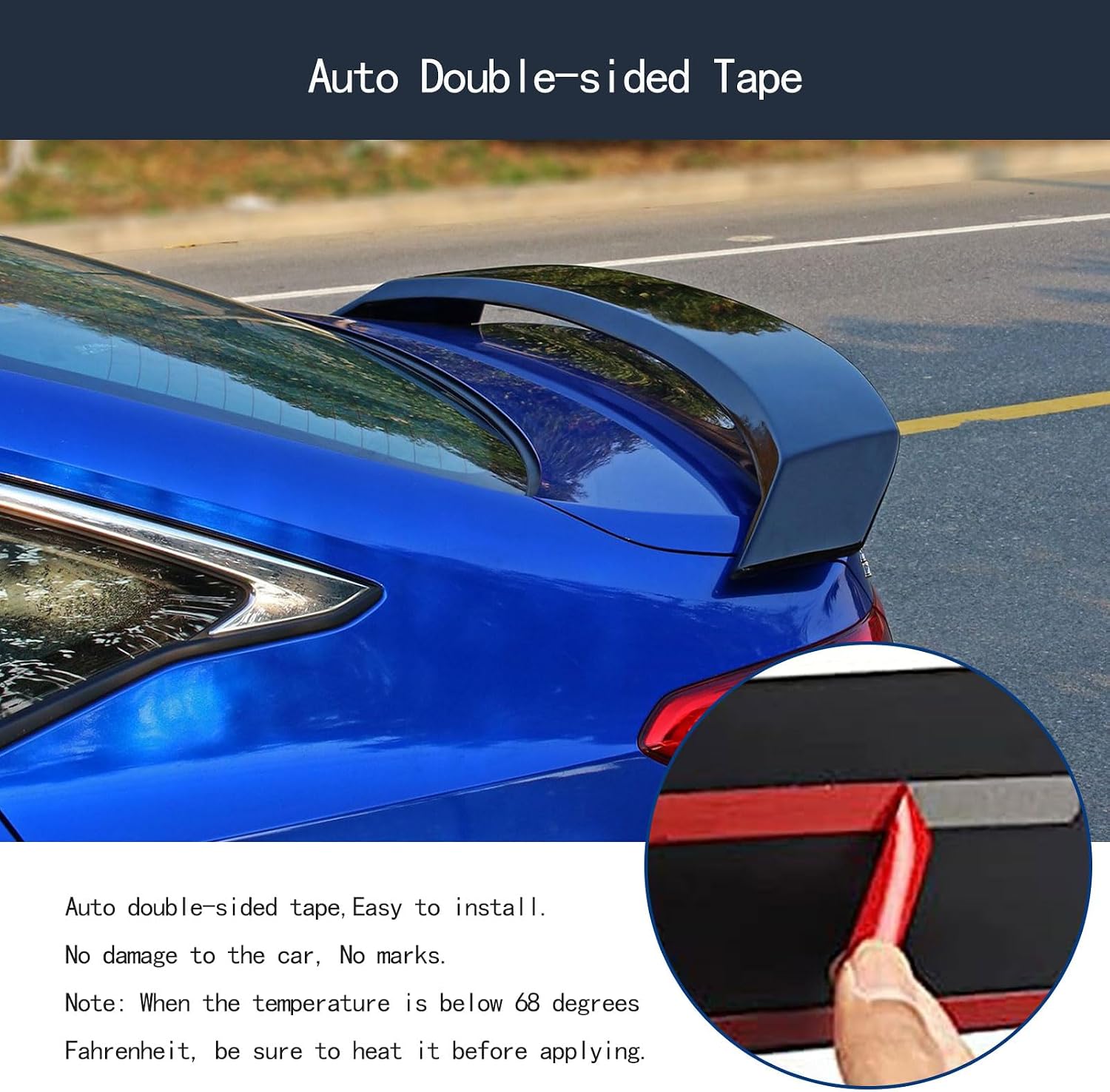 Rear Side Spoiler Wing Cover Compatible with Honda Civic Sedan 11TH GEN 2026 2025-2022 Rear Spoiler Tail Trunk Lip Wing Flap Car Accessories ABS 1PCS(Glossy Black Style) Not Fit Hatchback