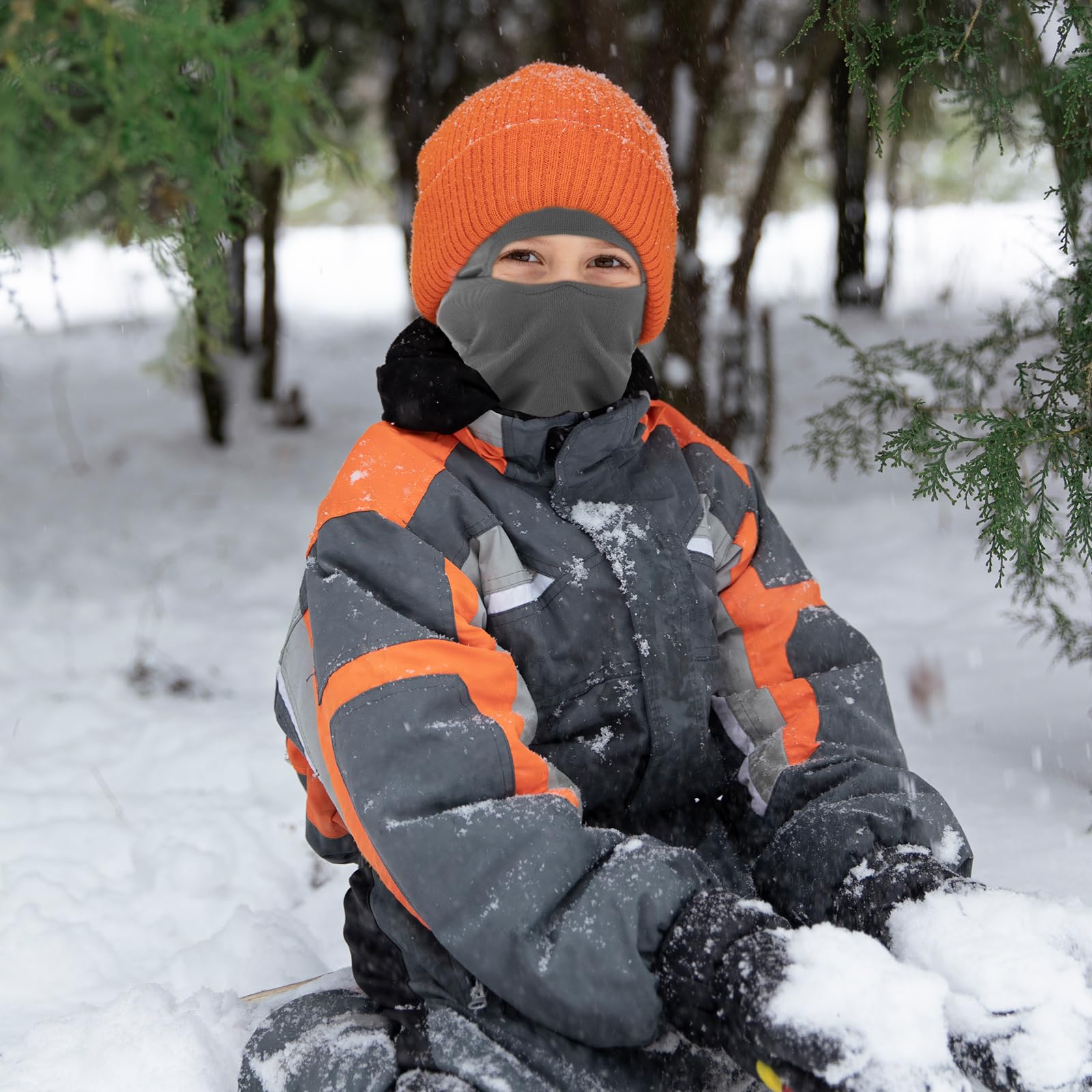 WLLHYF Sturmhaube für Kinder Skimaske Gesichtsmaske Halswärmer Winddichter Gesichtswärmer für Skifahren Radfahren Outdoor-Sportarten