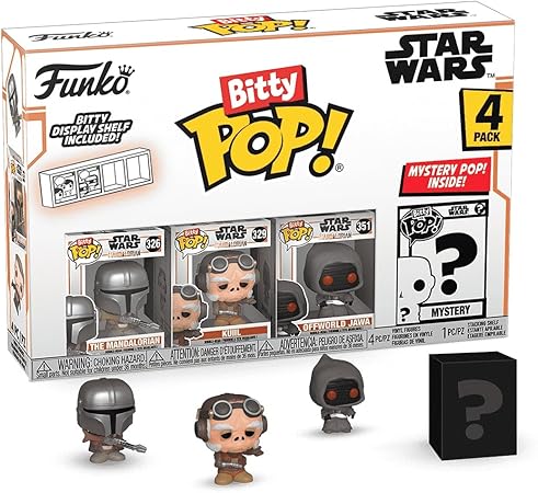 Pack de figuras de colección Funko Bitty Pop!: Mandalorian por sólo 9,99€ ¡¡38% de descuento!!
