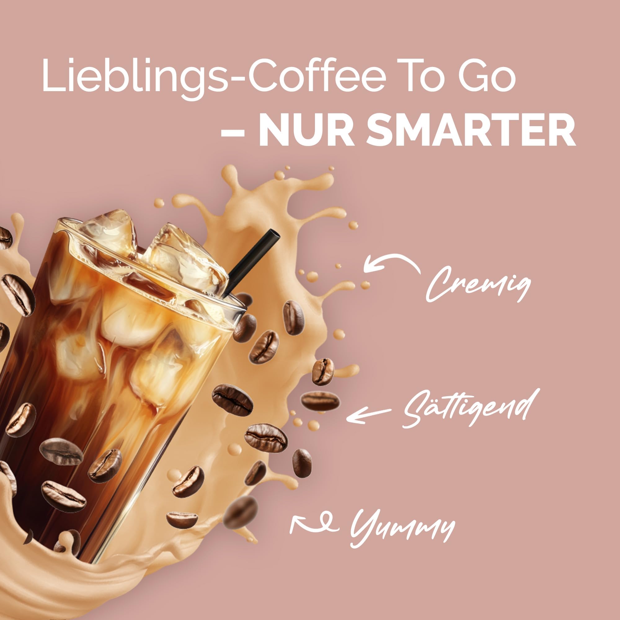 OFFSET Nutrition Abnehm Shake Frappuccino [nur 208 KCAL pro Shake] - 28 Portionen | Mahlzeitersatz | Diät Shake mit 24 Vitaminen & Mineralien | Glutenfreie Trinkmahlzeit