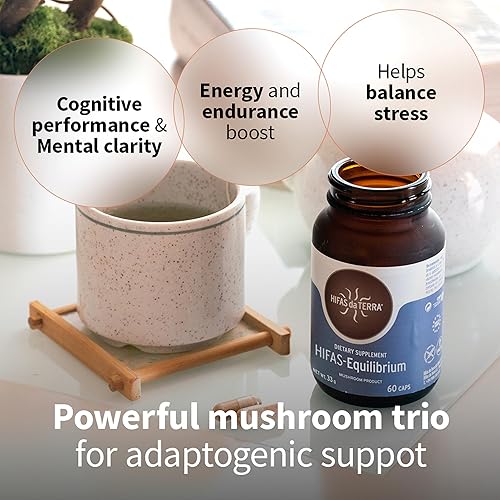 Miniatura 5 de HIFAS DA TERRA HIFAS-Equilibrium - Suplemento de hongos, complejo de hongos melena de león con cordyceps, nootrópico adaptogénico para adultos para