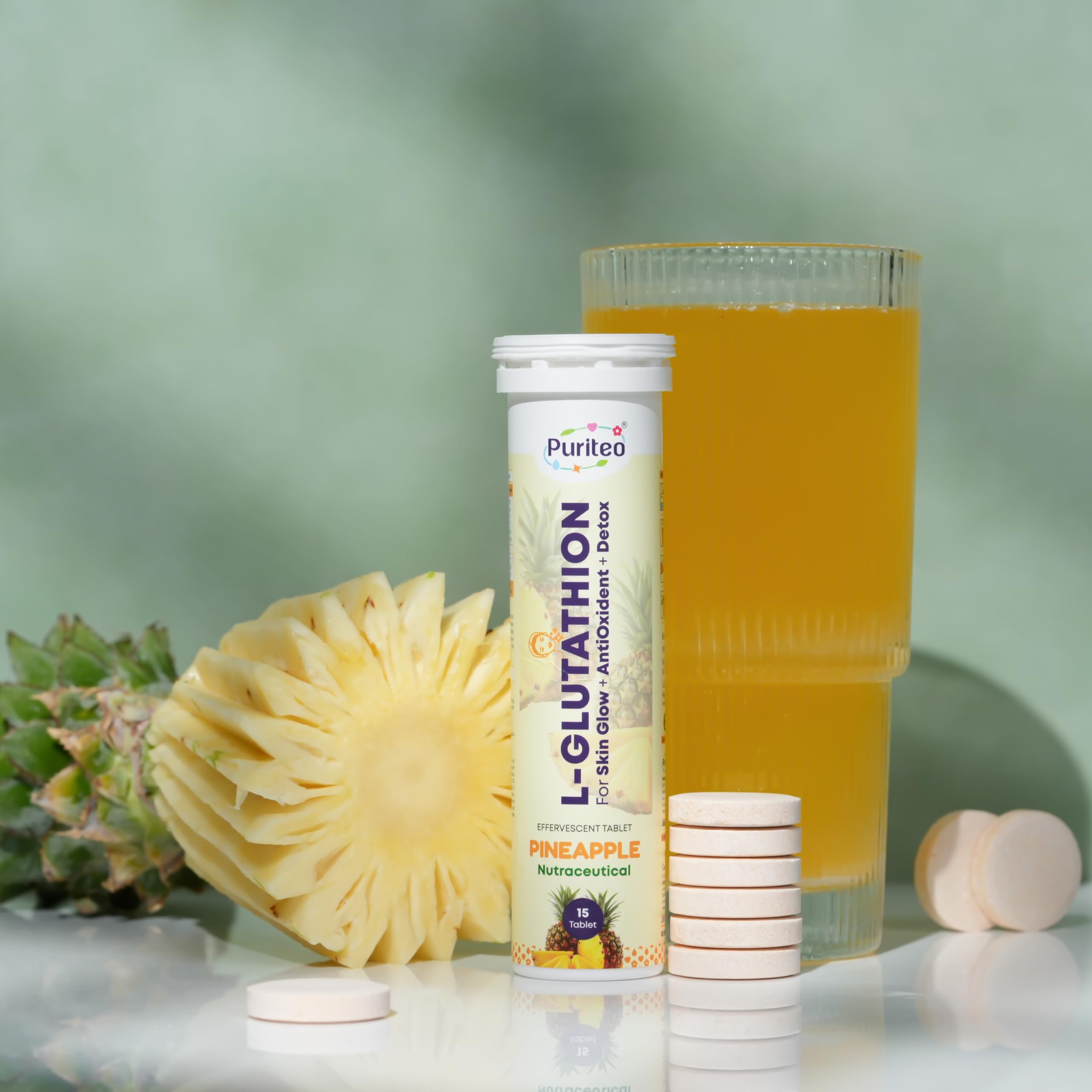 Hot Bargains L-Glutathione Effervescent Tablets – 30 Count | Pineapple Flavour