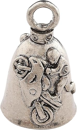 Campana Guardian Bell para Motocicleta Deportiva, Campana de la Buena Suerte con Llavero y Bolsa de Regalo de Terciopelo Negro  Campana para