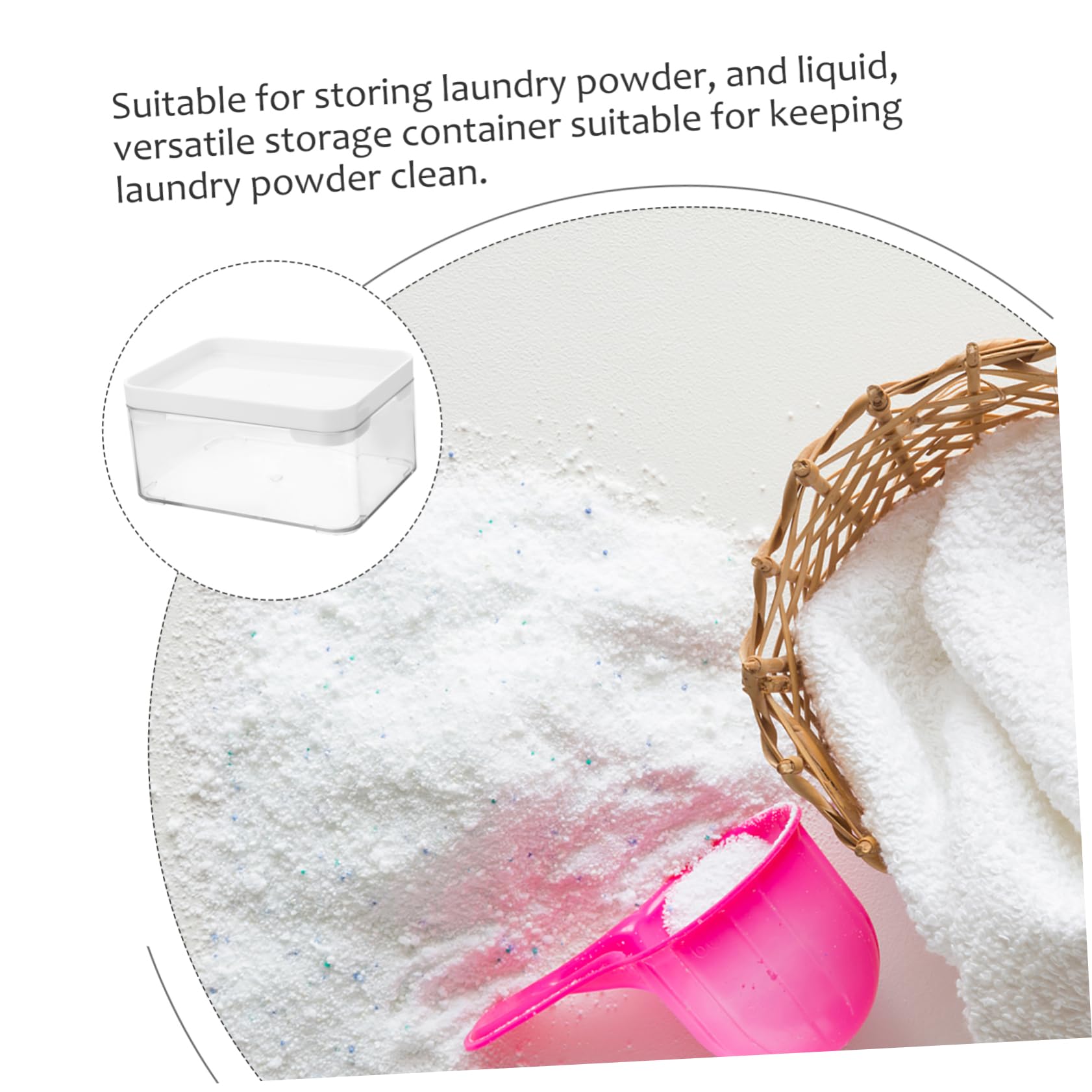 MAGICLULU Scatola Da 5 Pezzi Scatola Portabiancheria Coperchio Detersivo Per Il Bucato Distributore Di Sapone Da Bucato Contenitori Per L'organizzazione L'animale Domestico