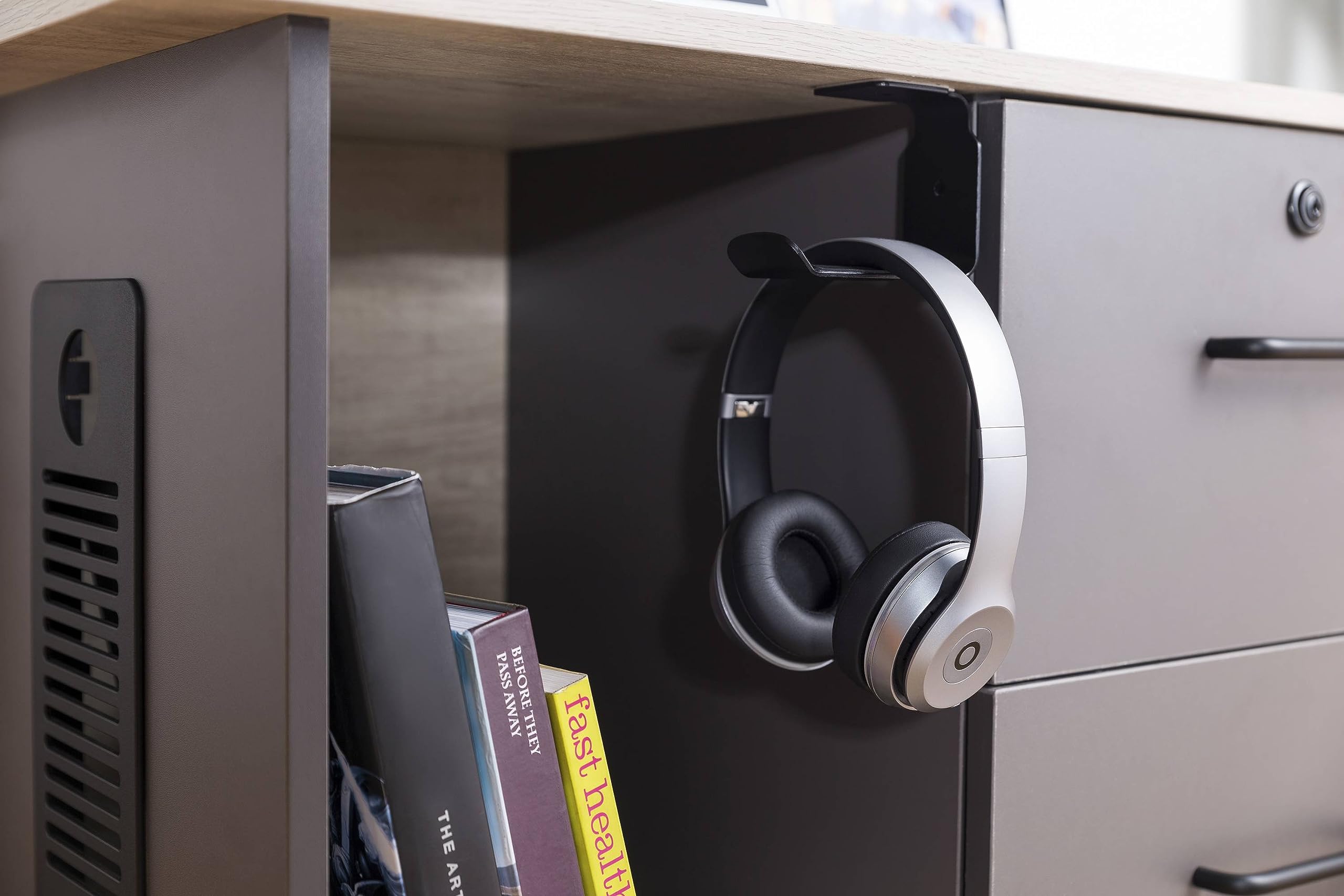 RICOO Premium Headphone Holder, KH012 Model, Sturdy Steel Headset Holder Desk with Unique Design - Image 4