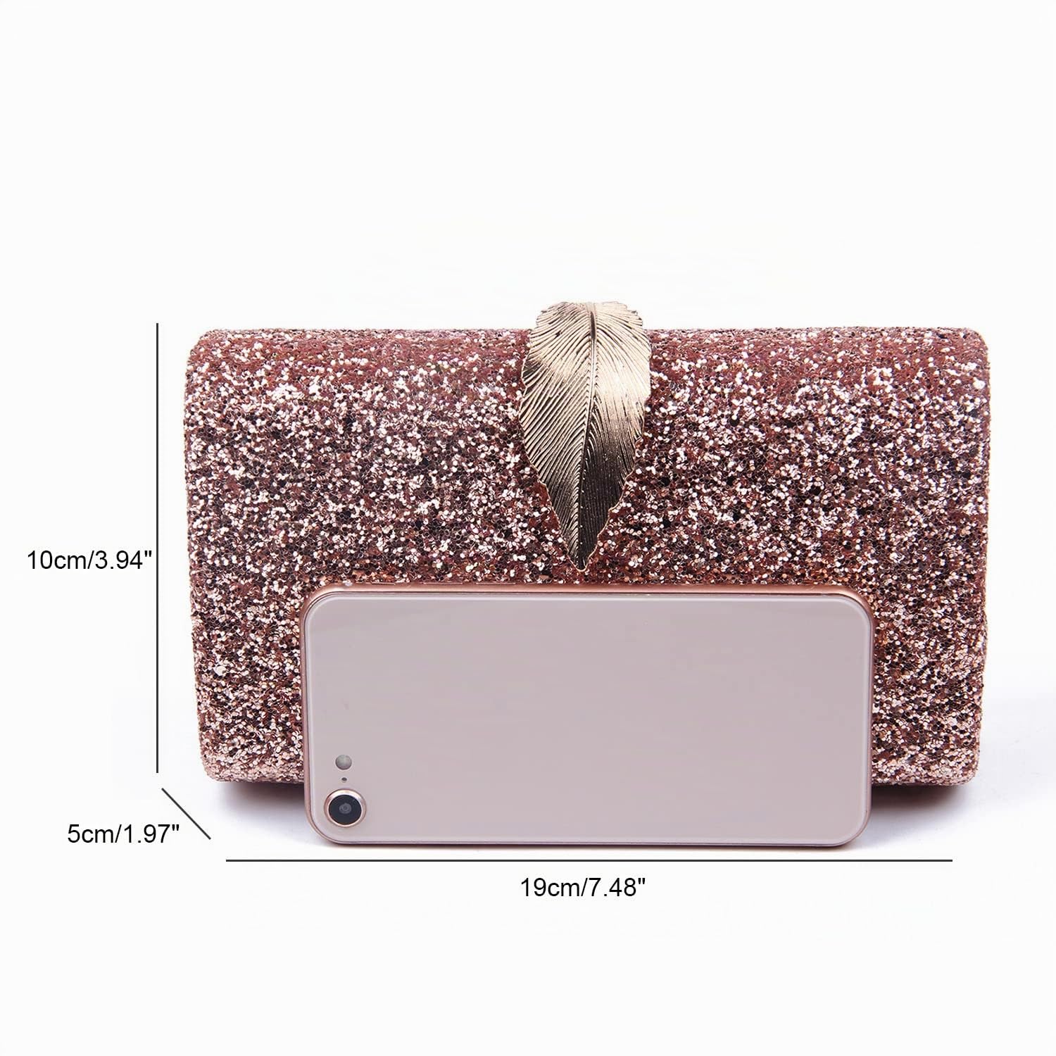 Bolso Nupcial de Noche para Mujer Bolso de Movia Embragues de Concha Dura Bolso de Boda 951