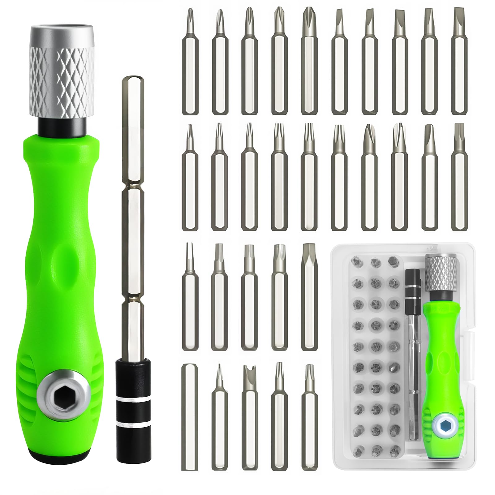 32 in 1 small precision screwdriver set zoikuloi magnetic mini screwdriver set professional tiny repair tool kit for glasses watches laptop electronics toys jewelry computers