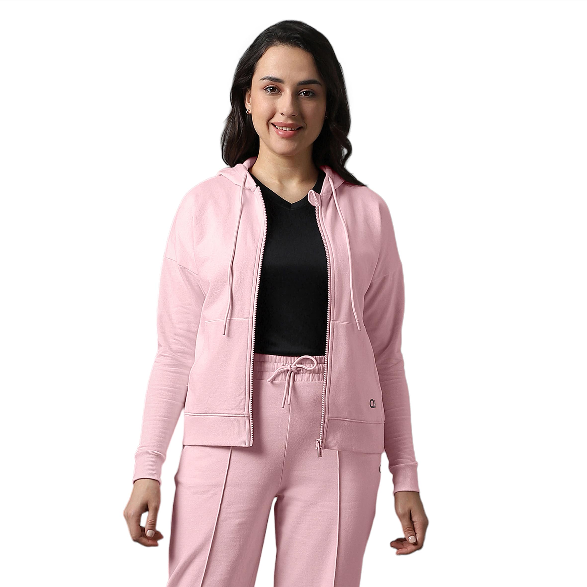 amante Solid Full Sleeve Essential Fleece Hoodie-picture-52