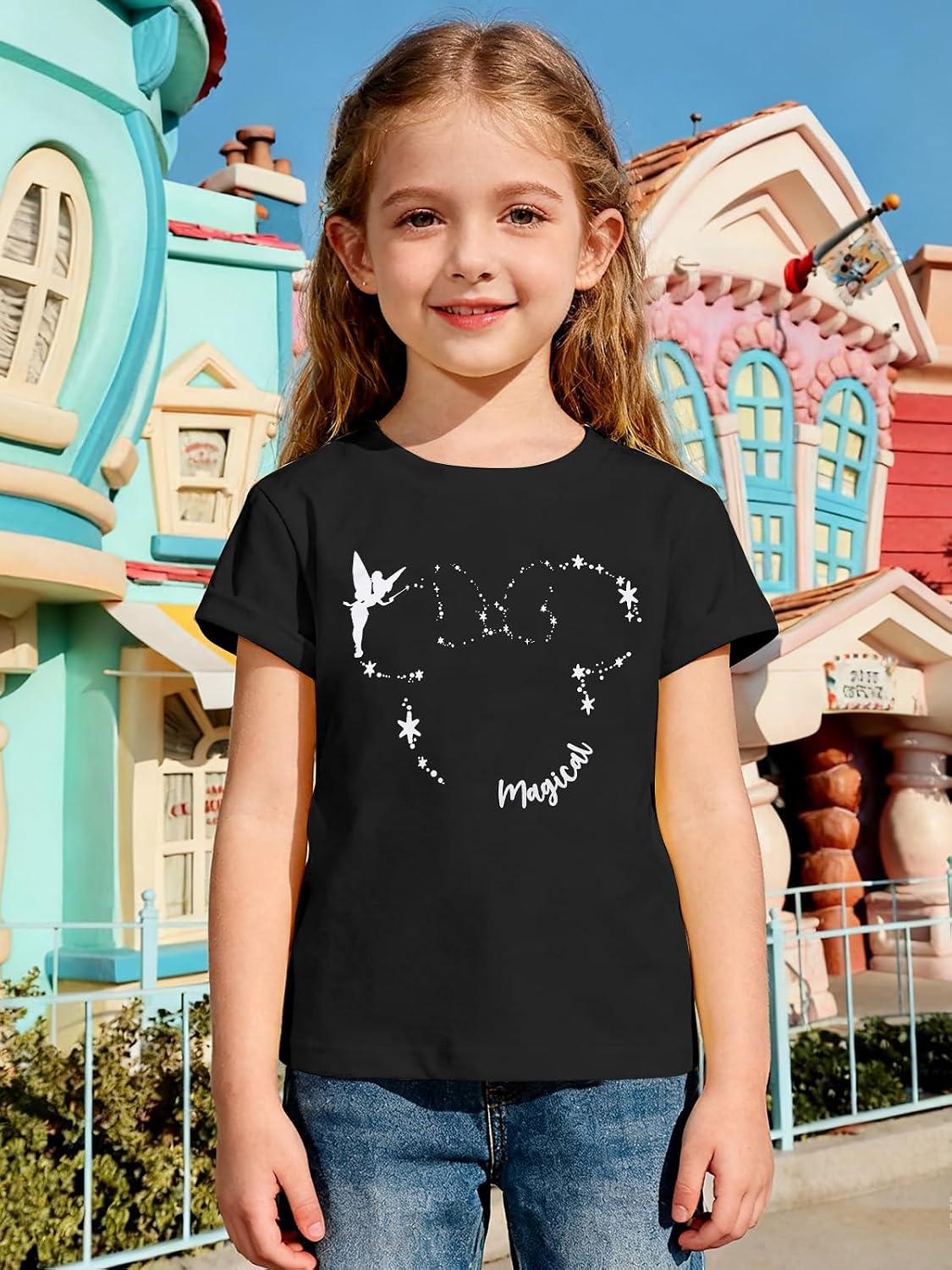 Magical Shirts for Girls Animal Kingdom Shirt Kid Magic Princess T Shirt Castle Graphic Tees Summer Short Sleeve Tops