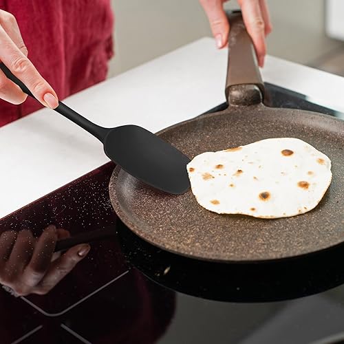 Miniatura 8 de Juego de espátulas de silicona, resistentes al calor, antiarañazos, diseño de una sola pieza para hornear y cocinar, utensilios de cocina