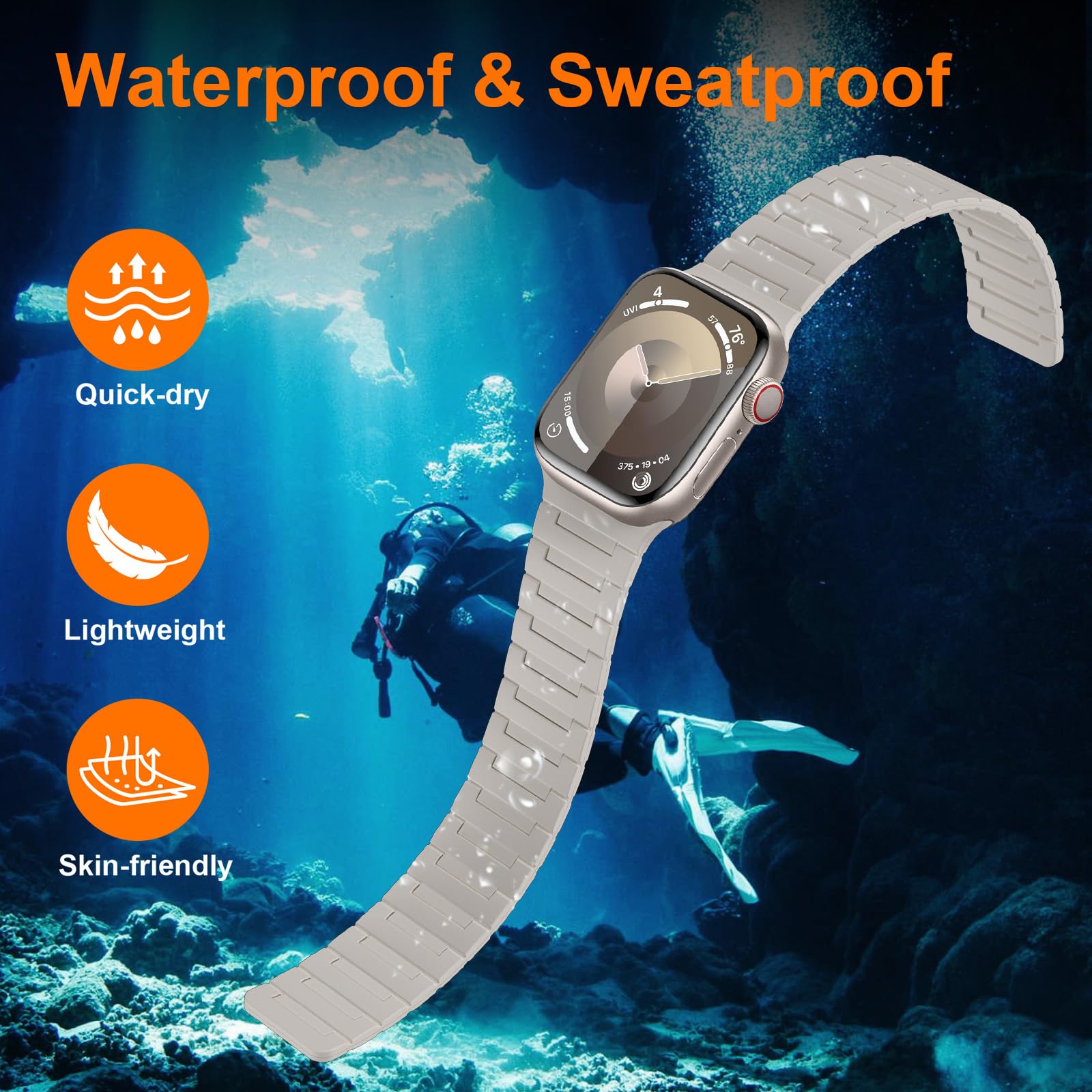 Suphart Strong Magnetic Strap Compatible with Apple Watch Strap 49mm 46mm 45mm 44mm 42mm 41mm 40mm 38mm - Image 4