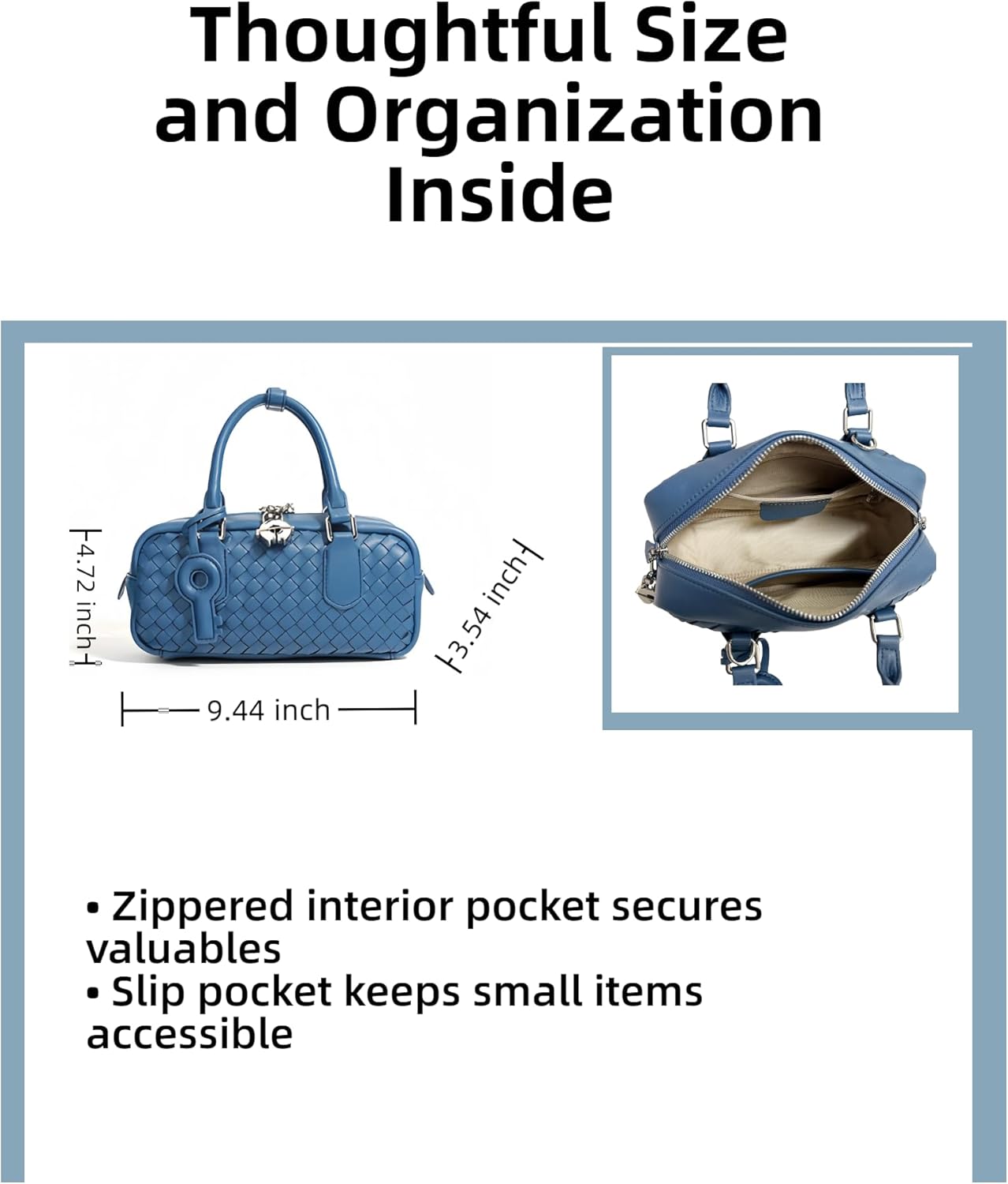 Woven designer crossbody bags for women Genuine and Microfiber leather Small top handle purses Evening Bags