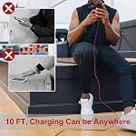 Pofesun [3-Pack,10ft] USB C Cable Fast Charge, Type C Charger Cord Braided USB C Charging Cable Compatible with Samsung Galaxy A10e A20 A50 A51 A71,S20 S10 Plus S10E,Note 20 10, Moto-Purple,Green,Rose | Braided USB to USB C Cable,USBC Phone Charger C