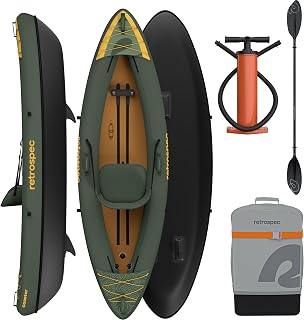 Retrospec Inflatable Kayak Adult Tandem Single